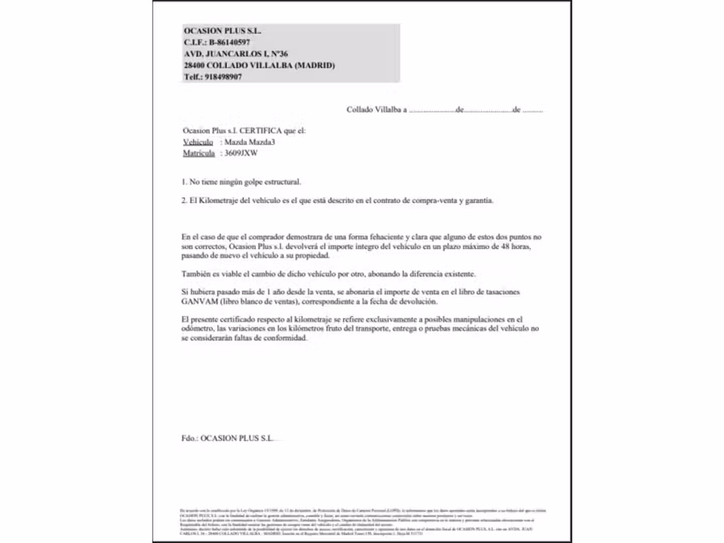 Certificado
