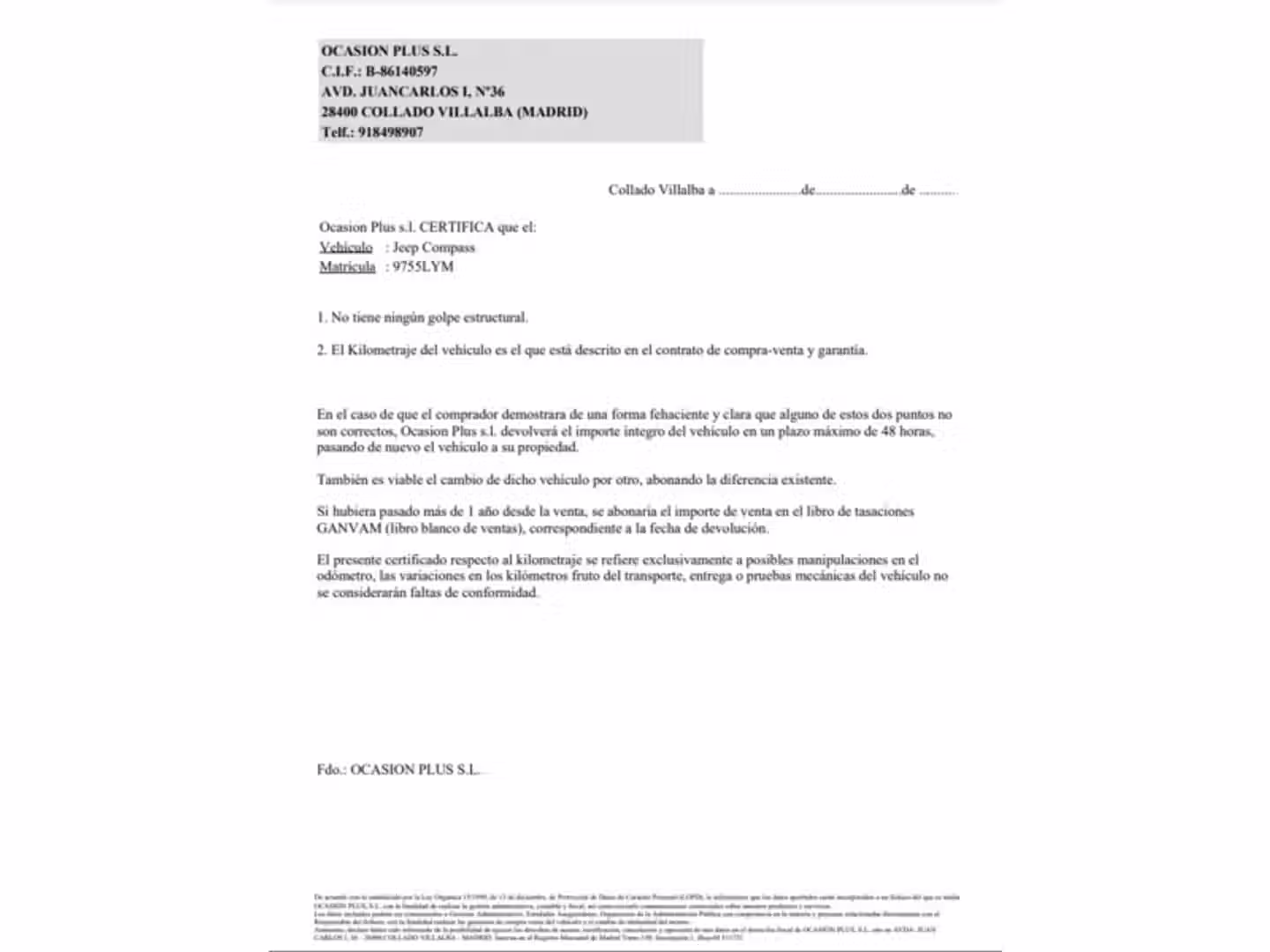 Certificado