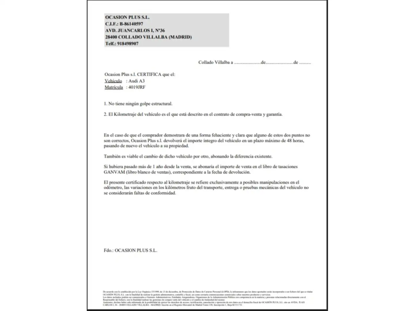 Certificado