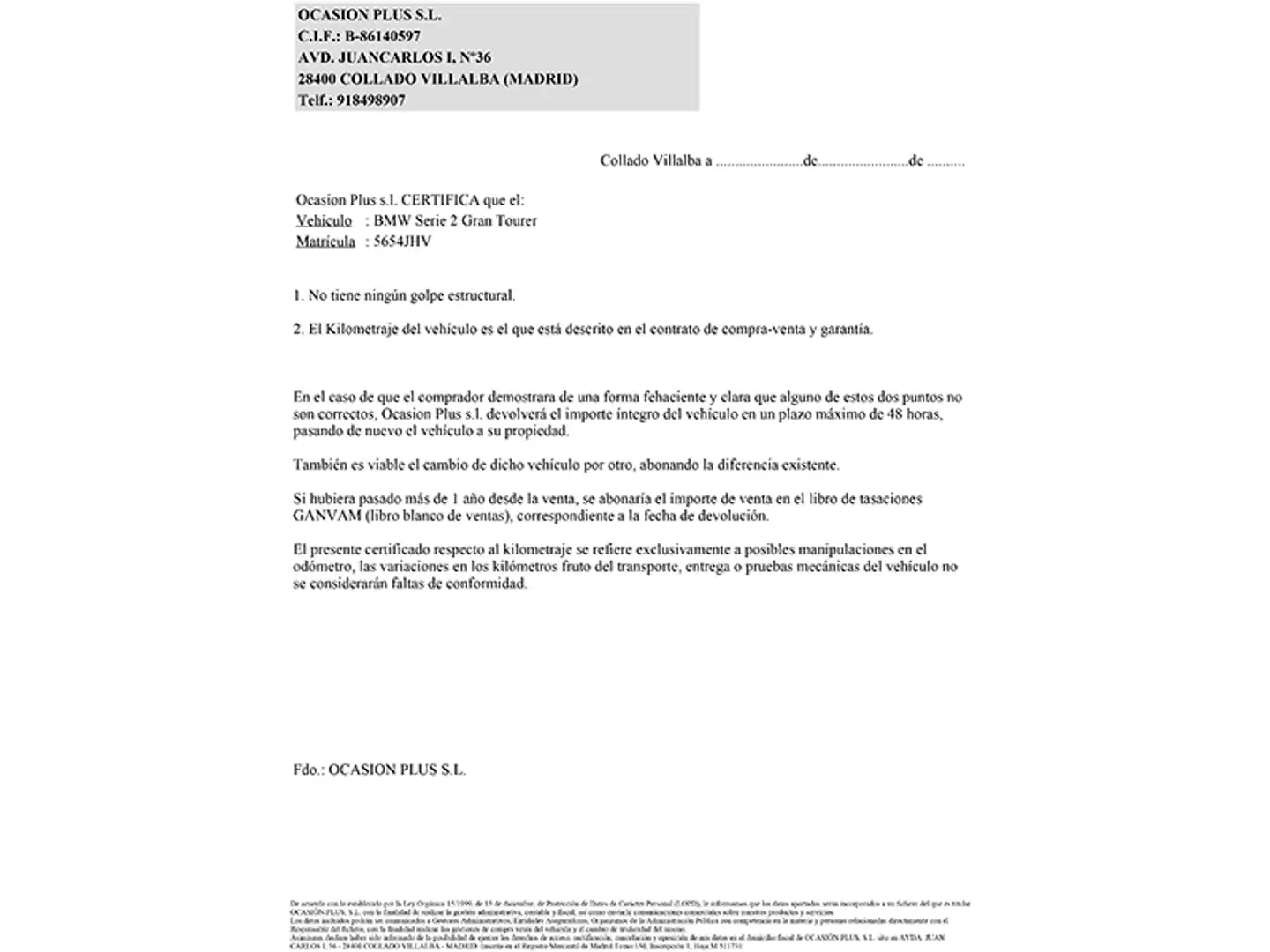 Certificado