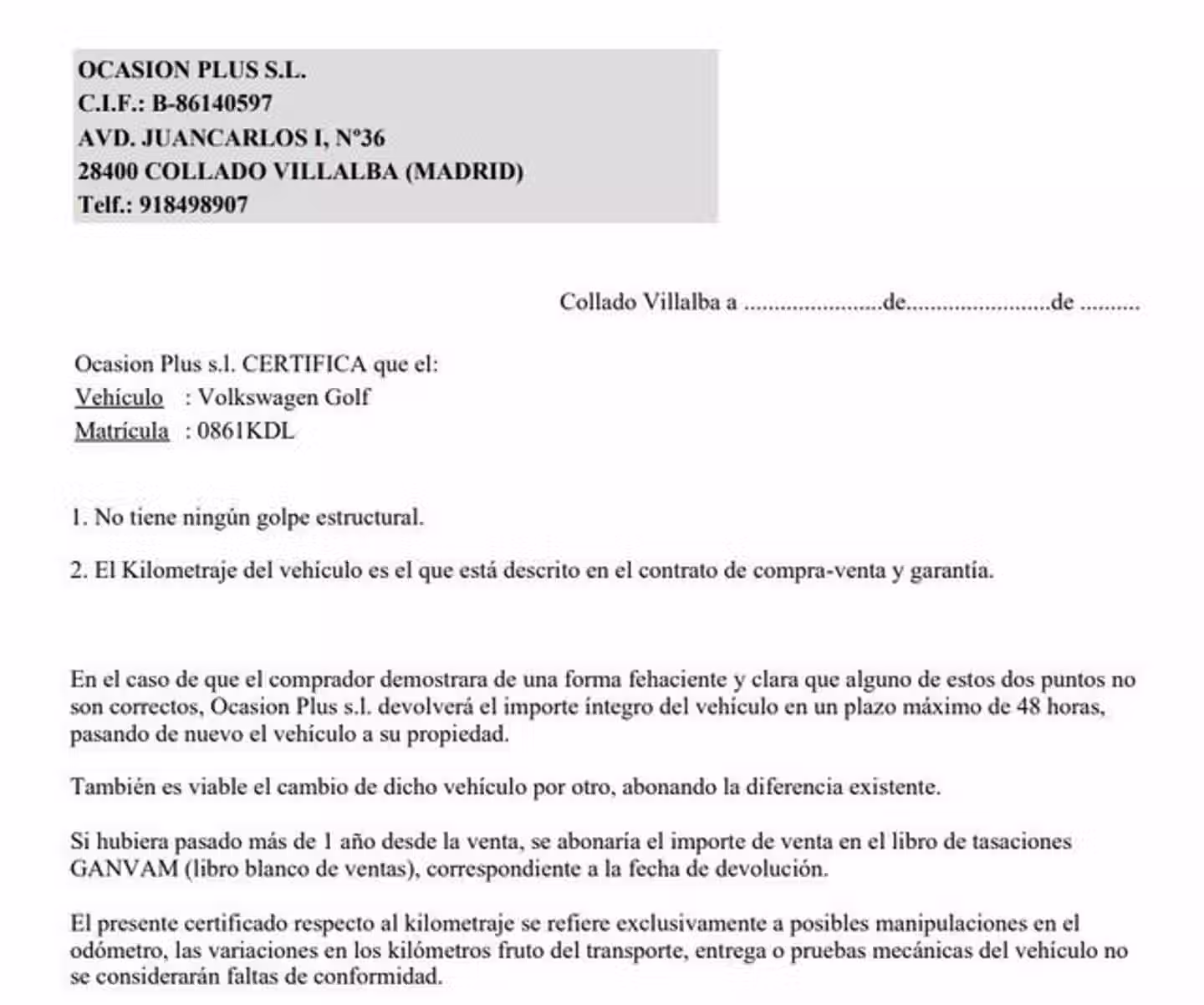 Certificado