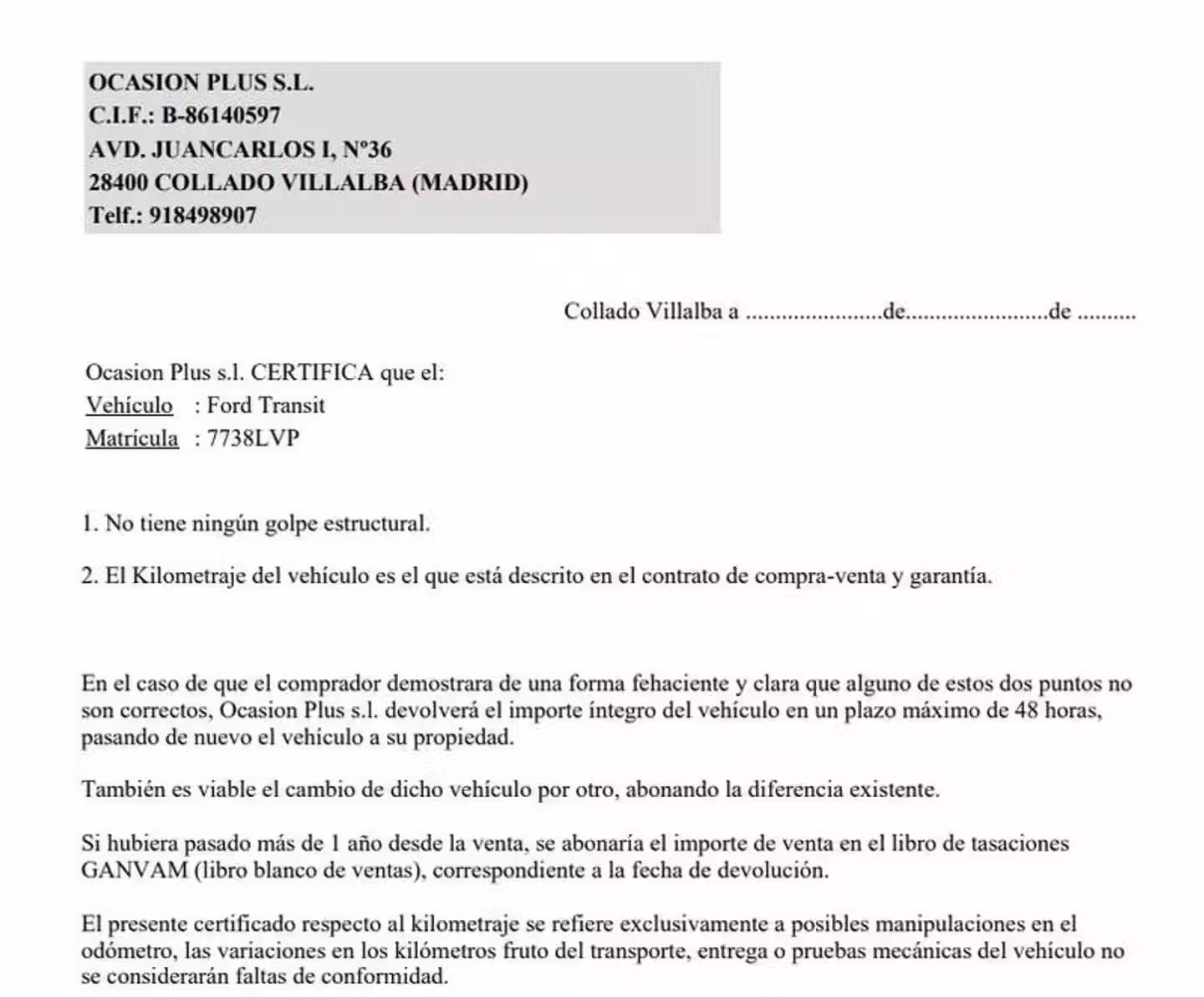 Certificado