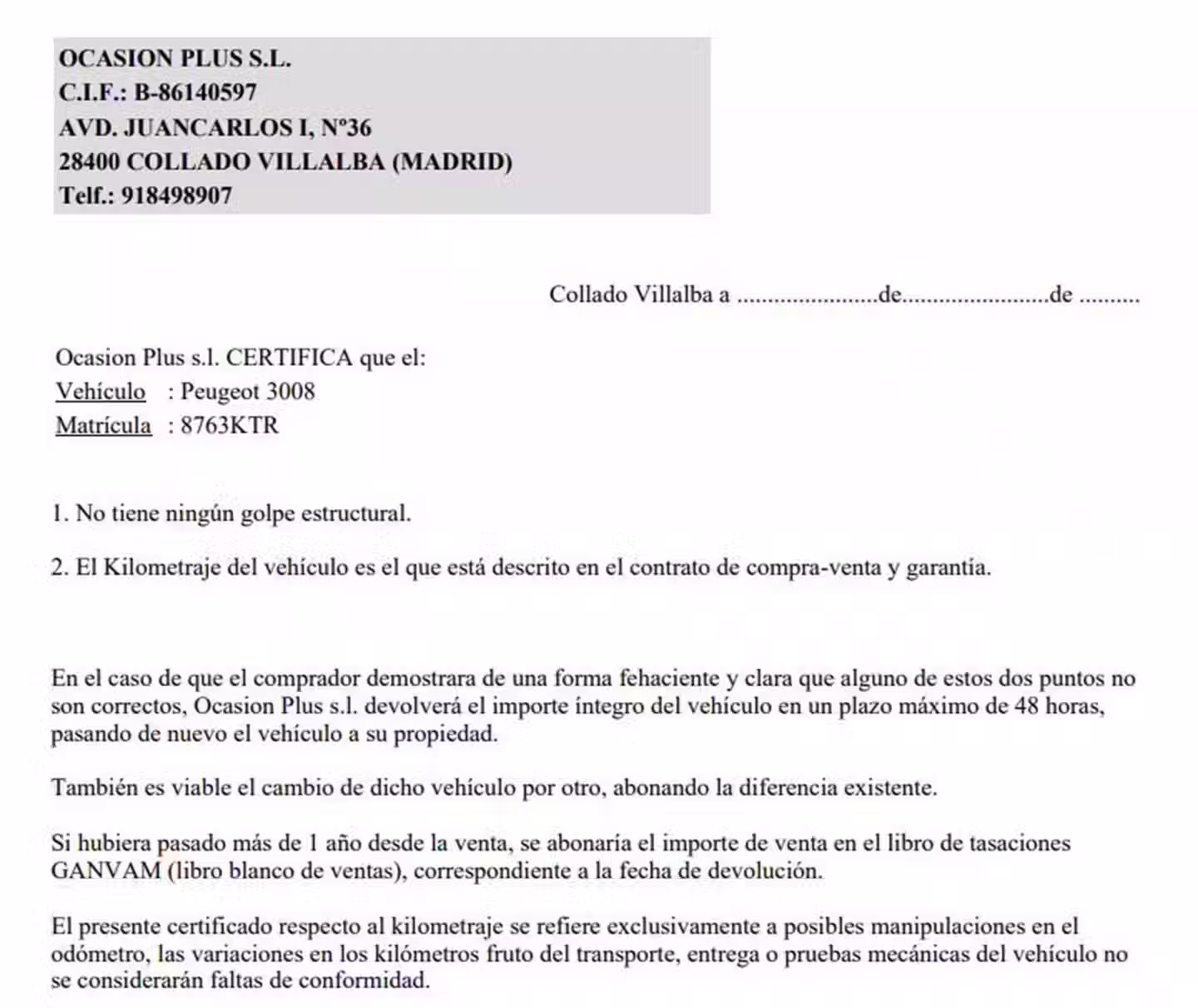 Certificado