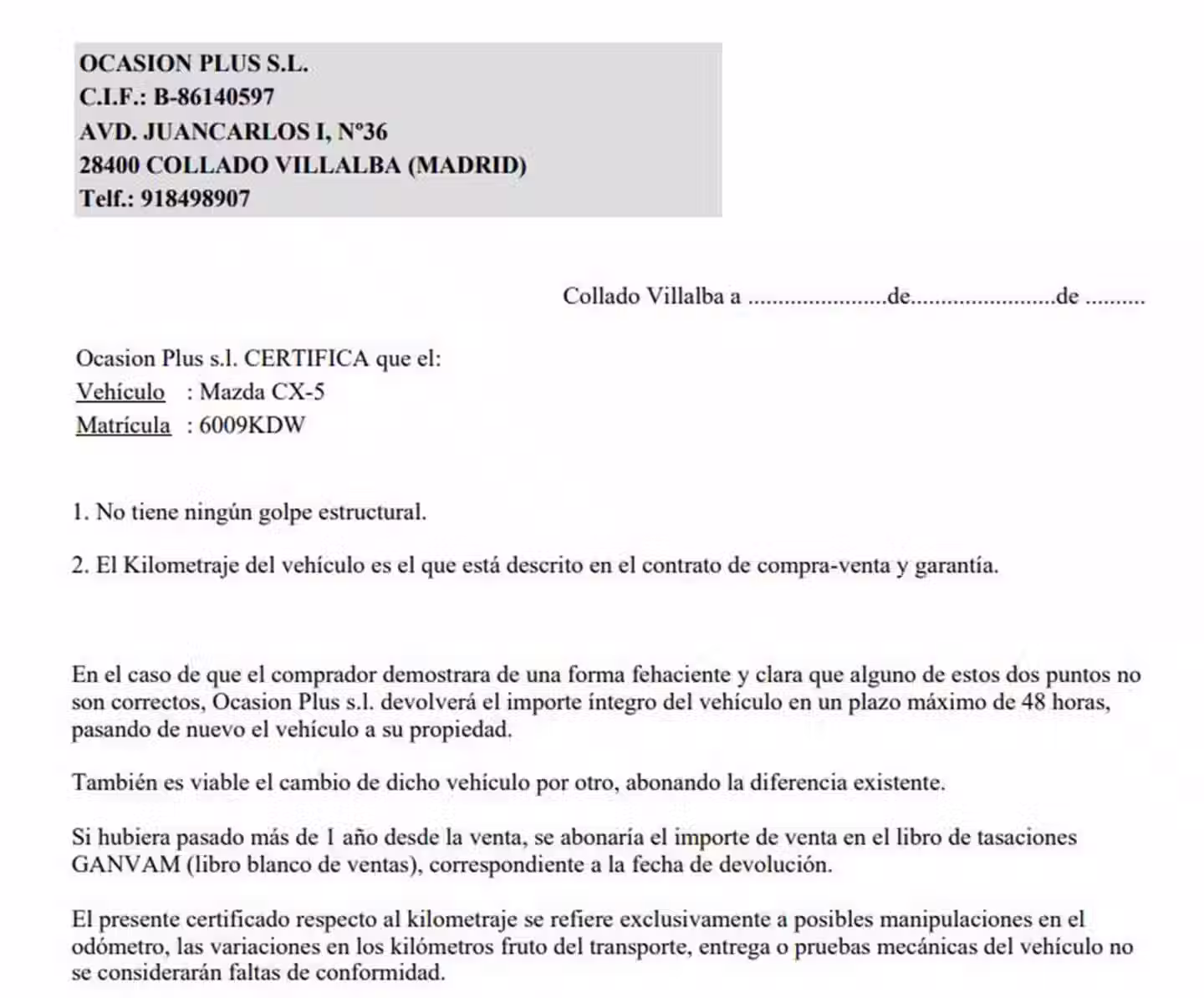 Certificado