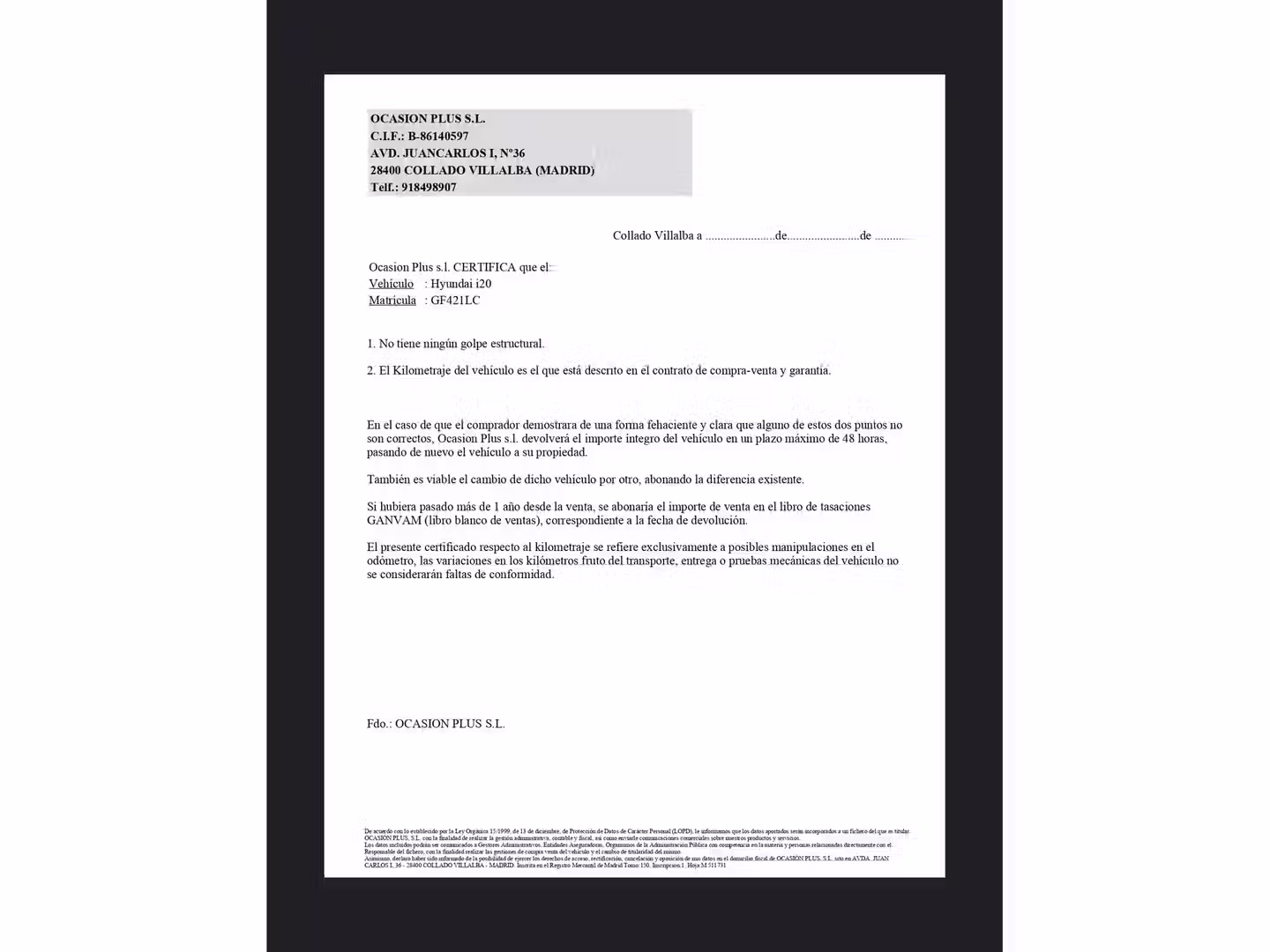 Certificado