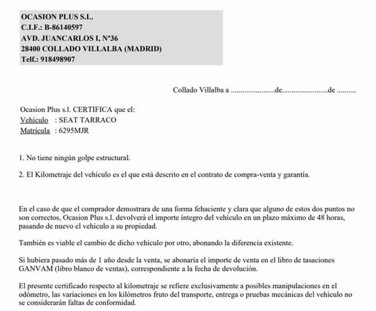 Certificado