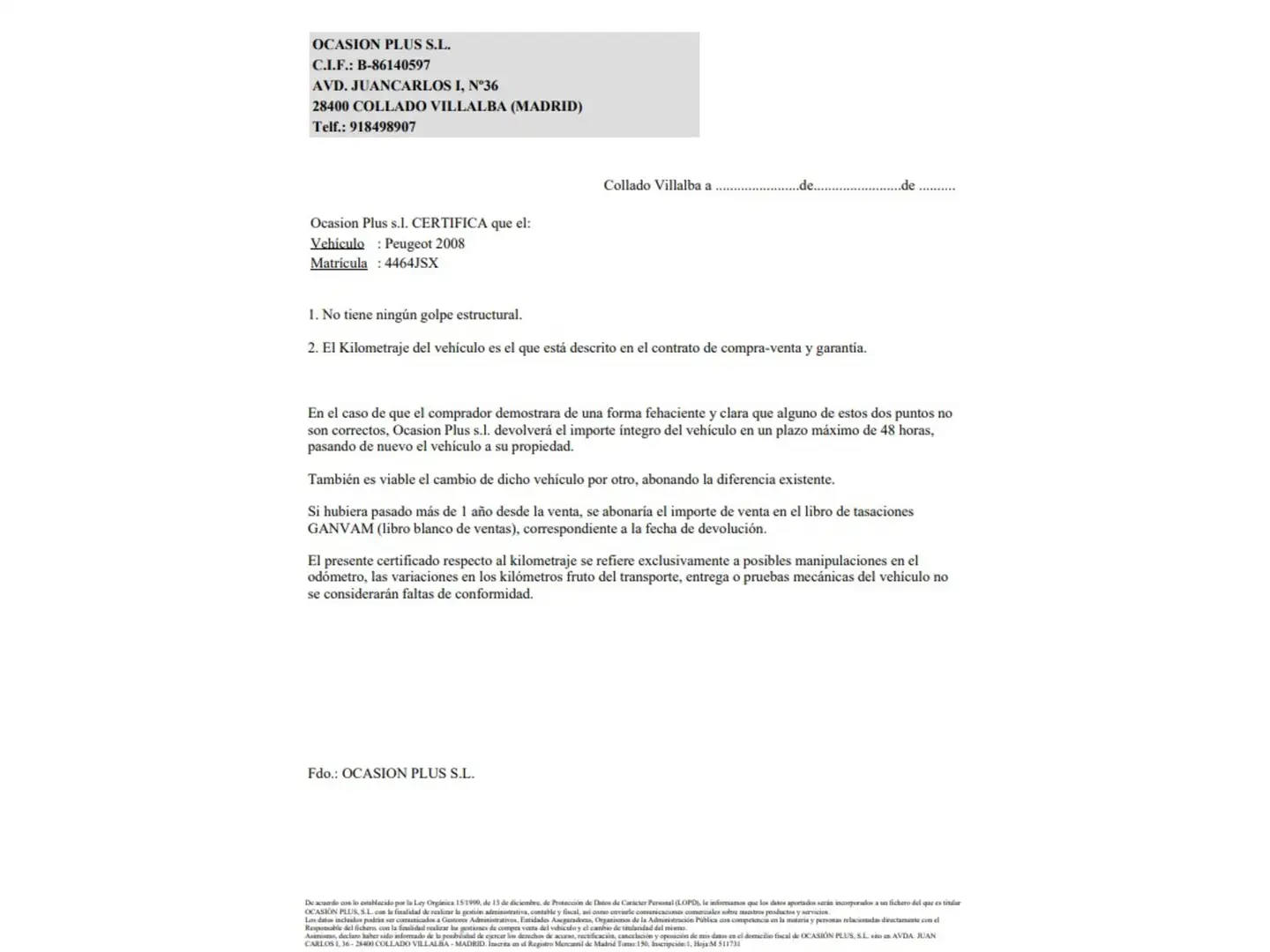 Certificado