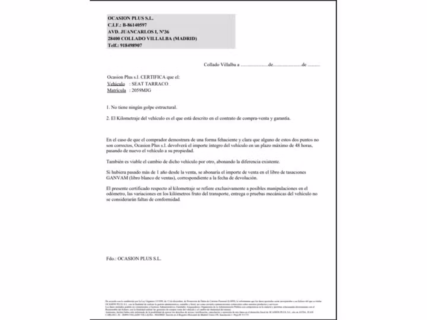 Certificado
