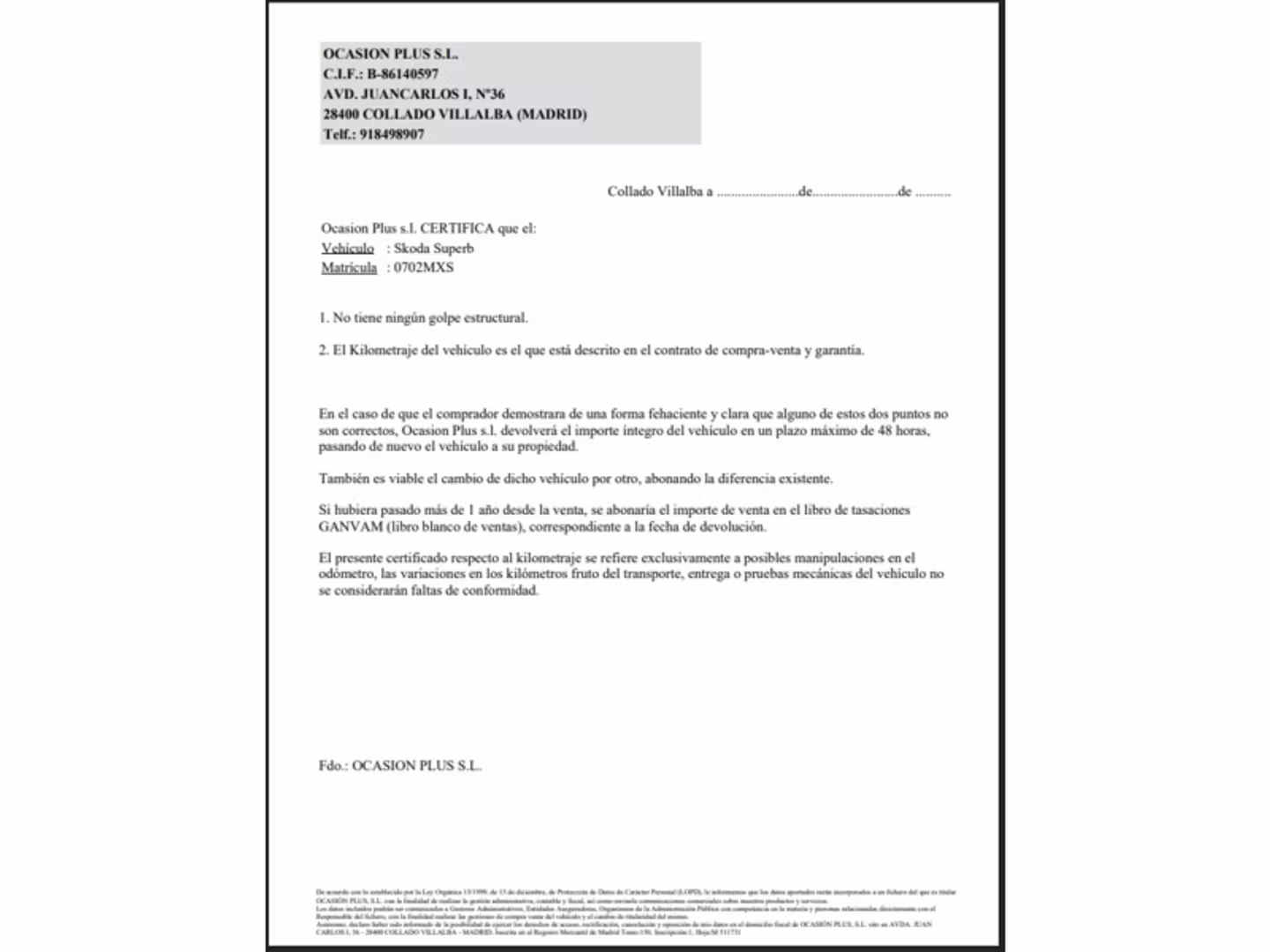 Certificado