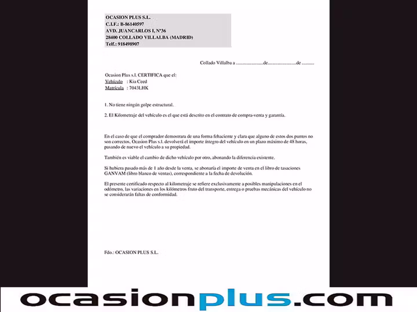 Certificado