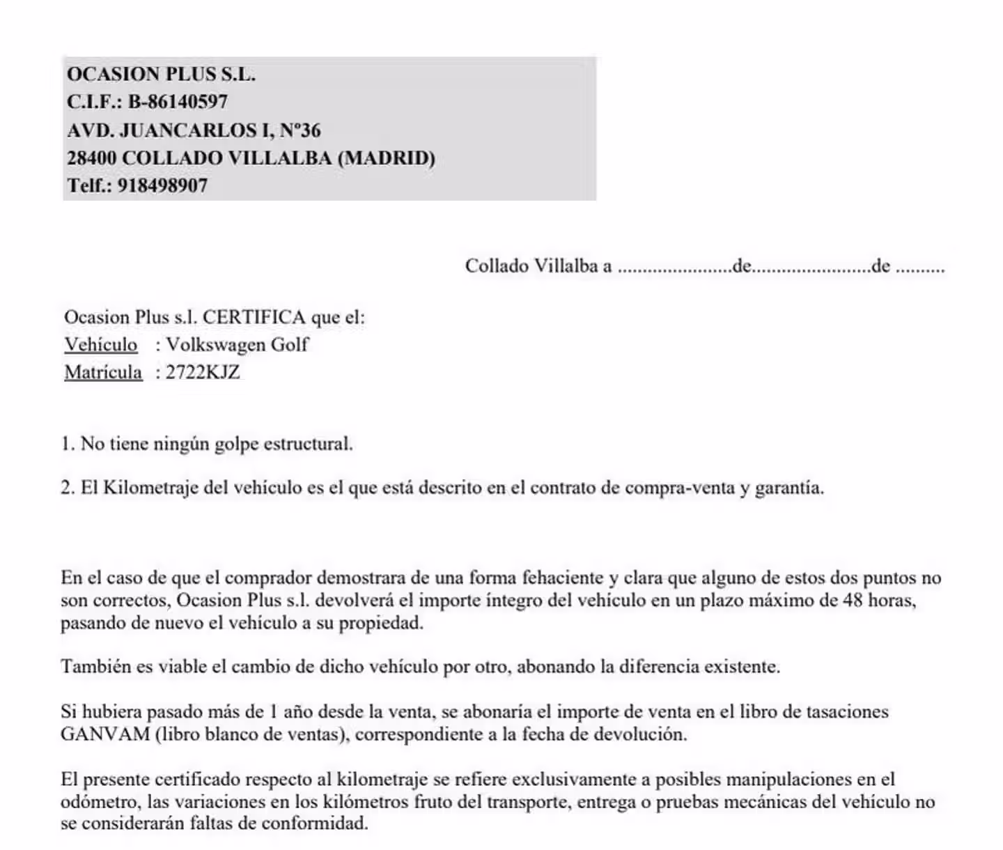 Certificado