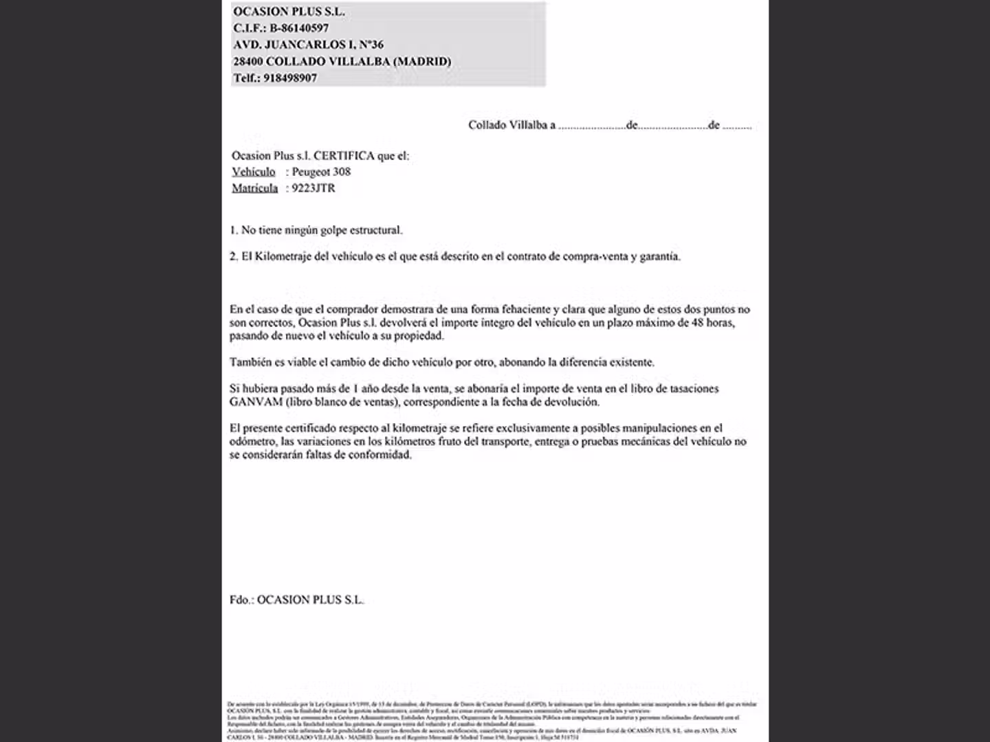 Certificado