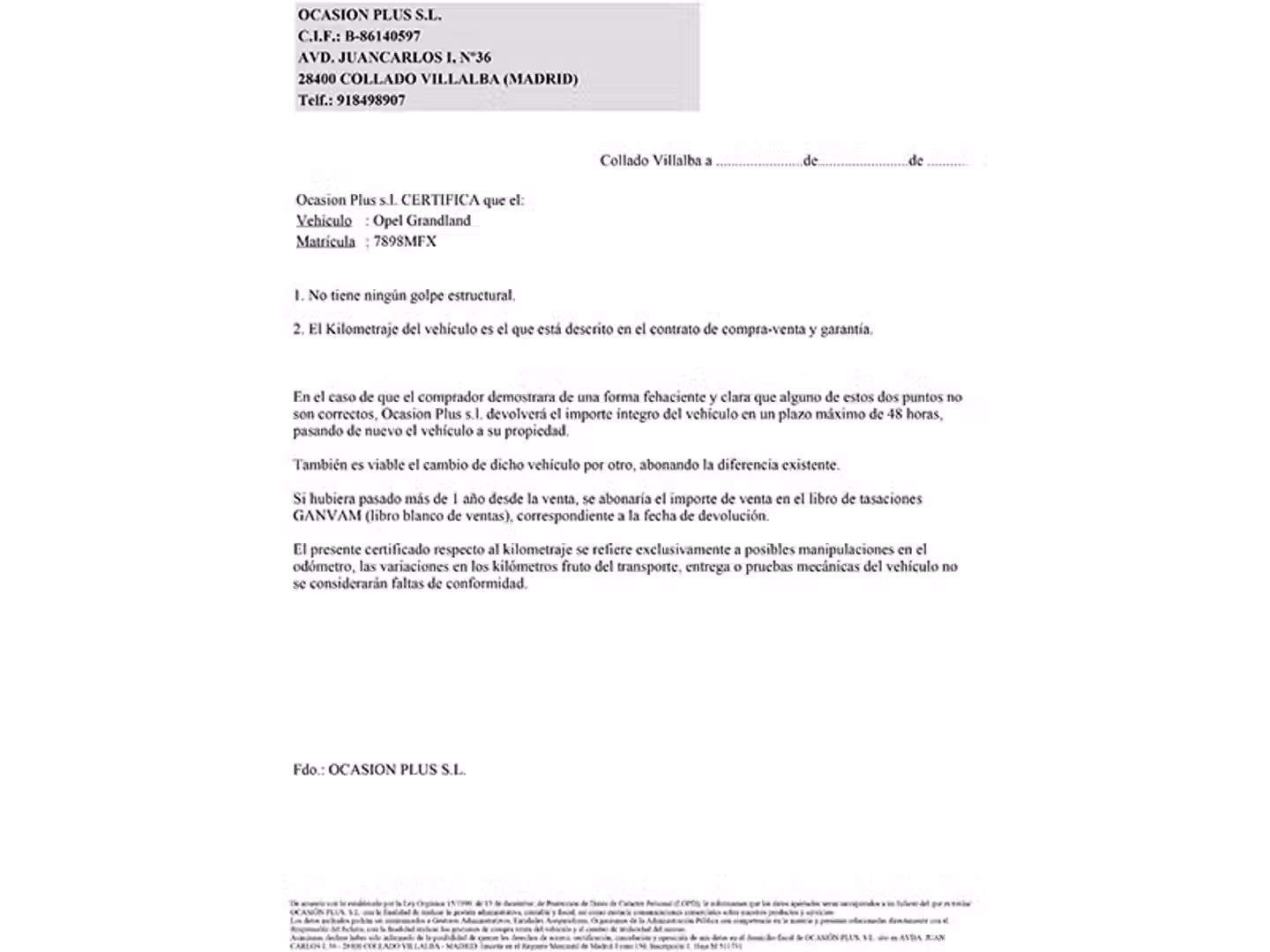 Certificado