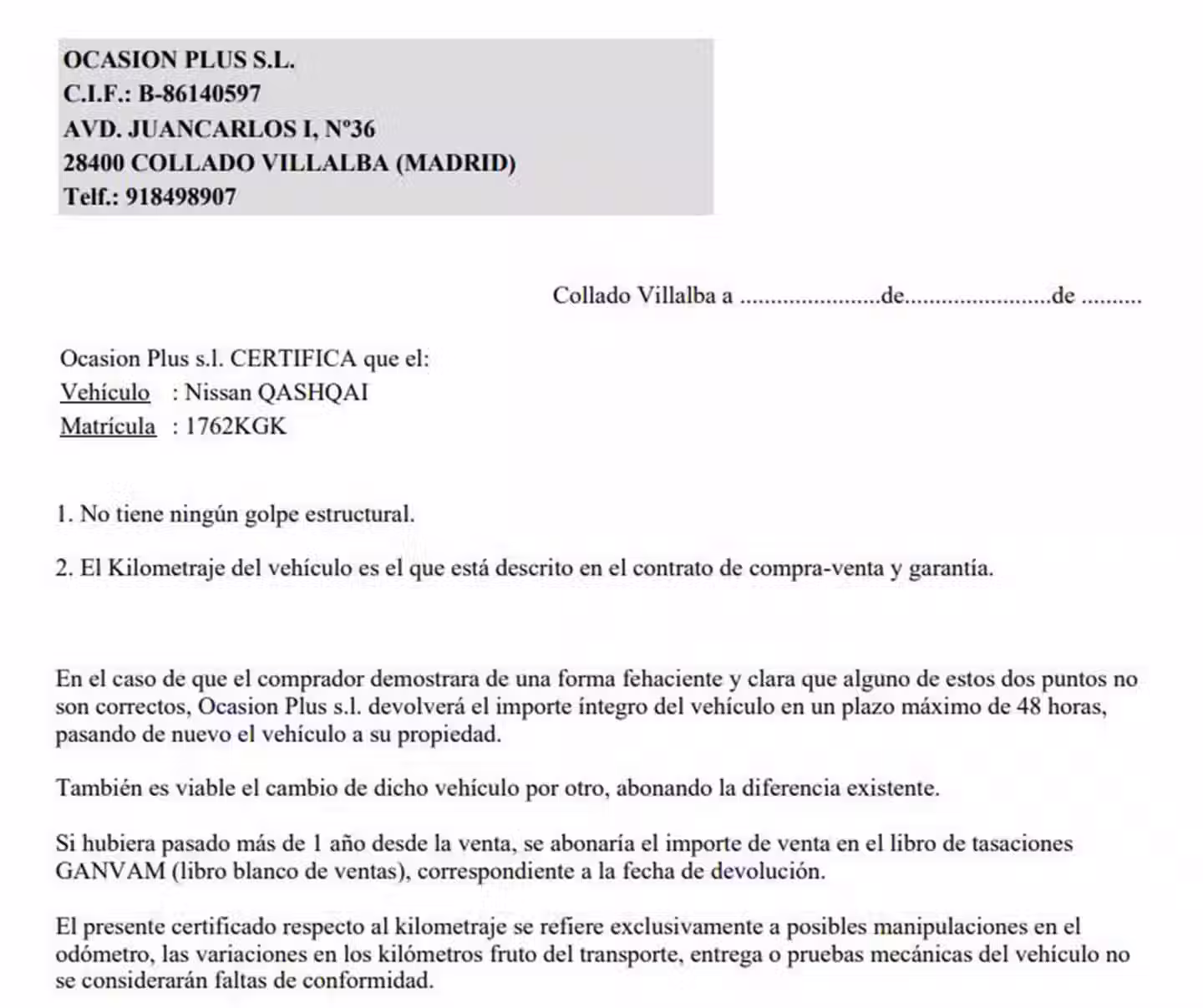 Certificado