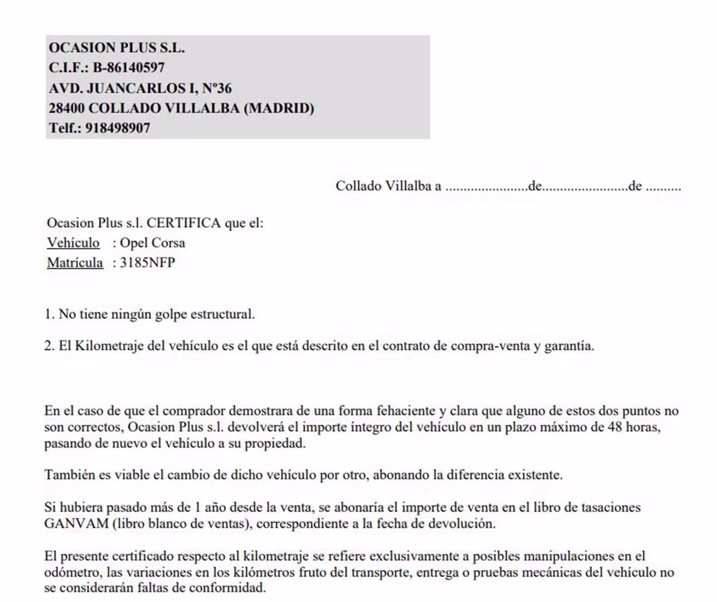 Certificado