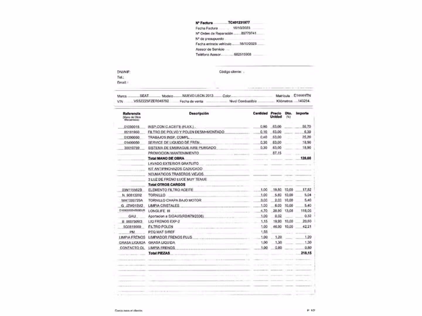Mantenimiento