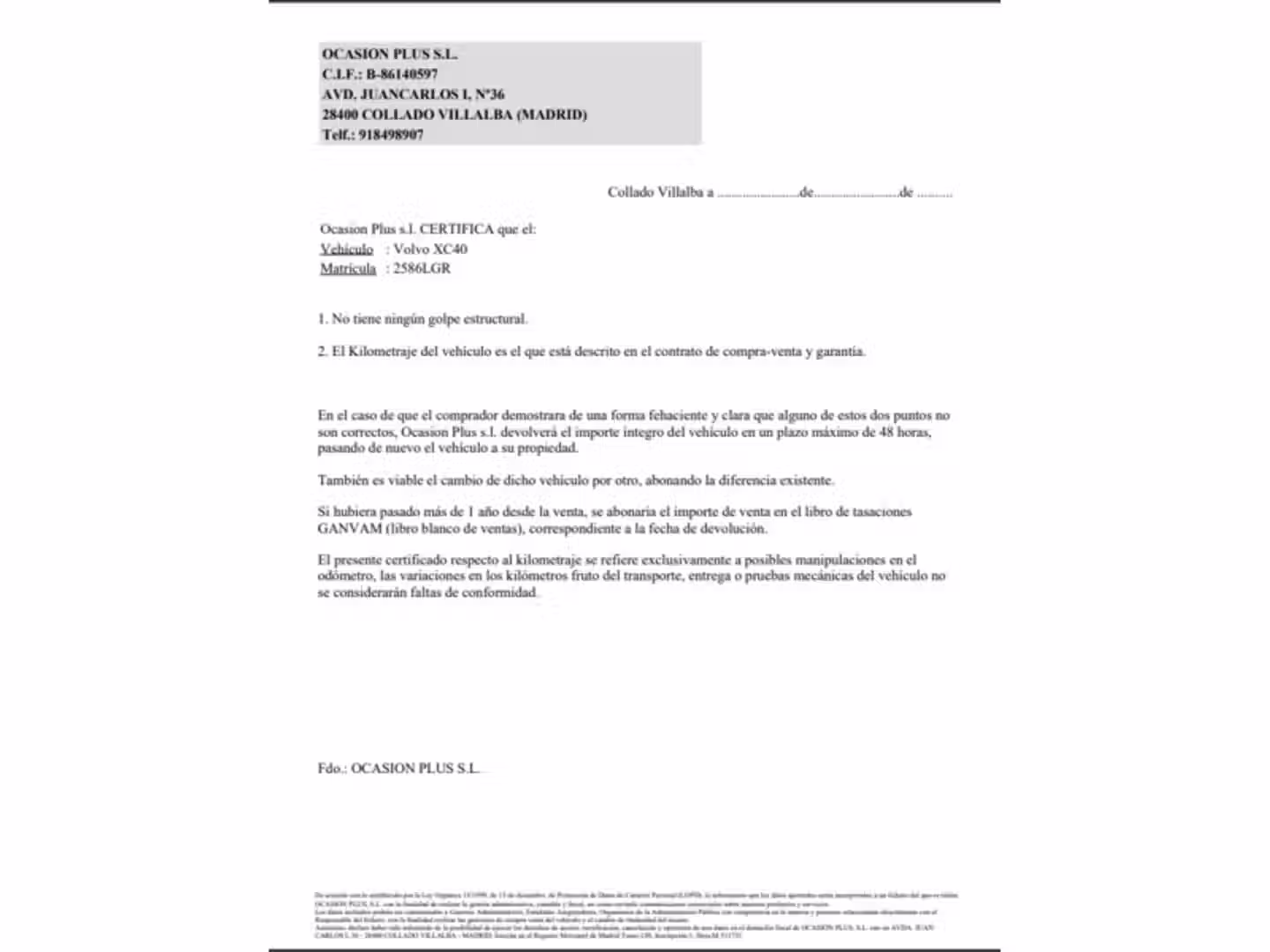 Certificado