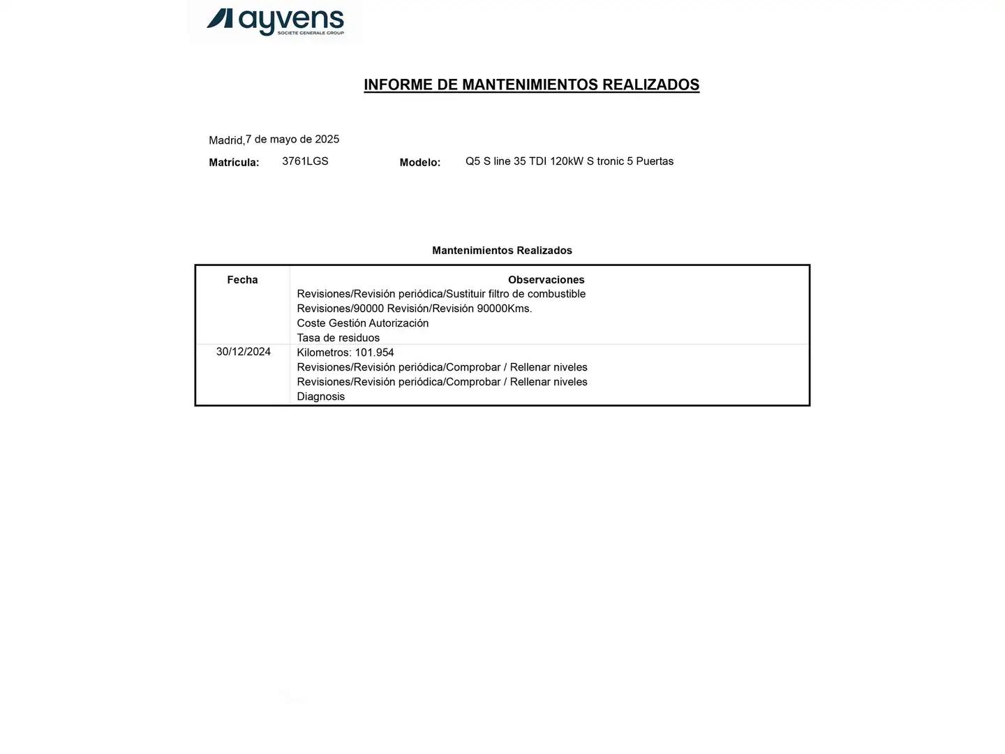 Mantenimiento