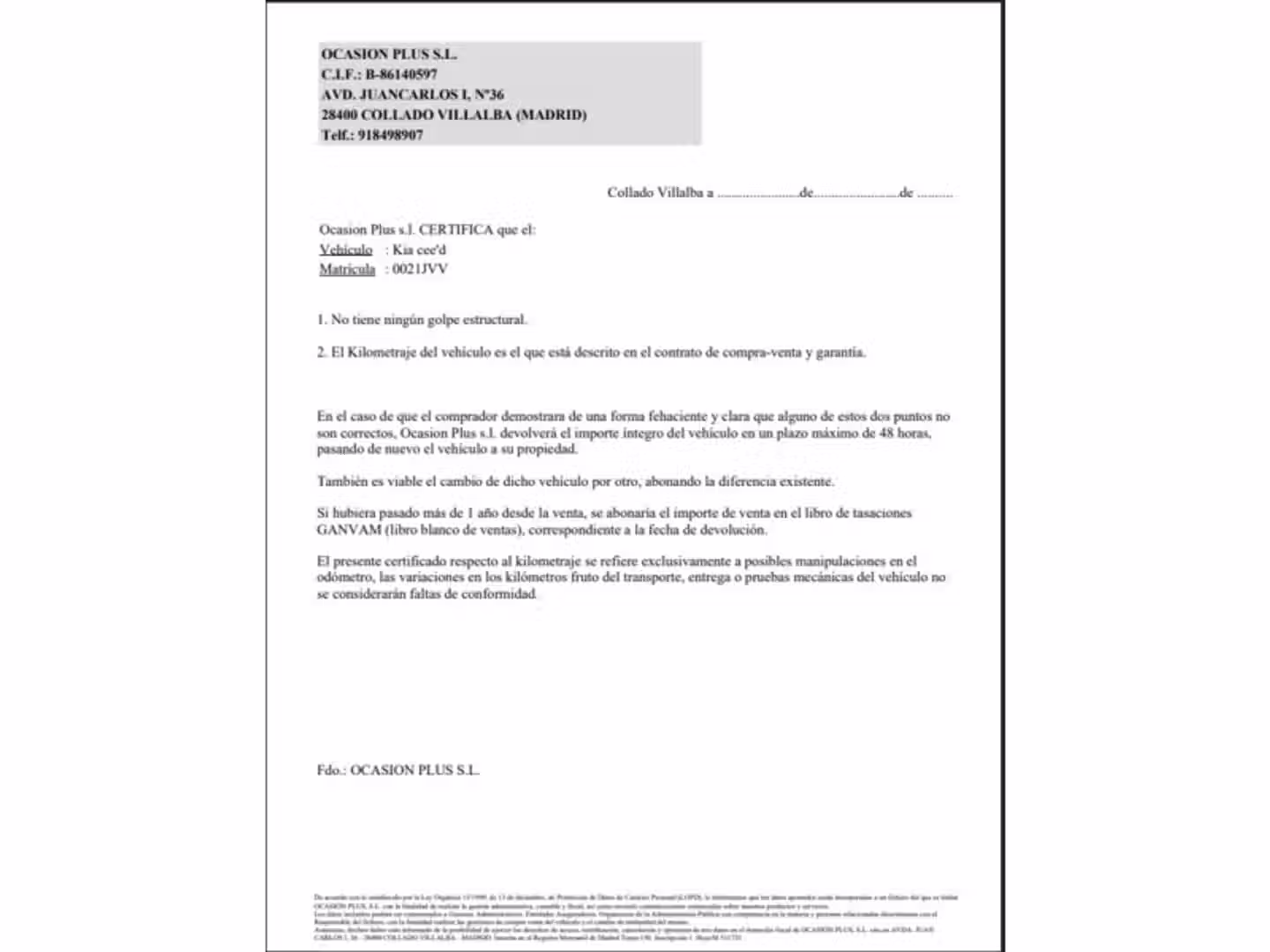 Certificado