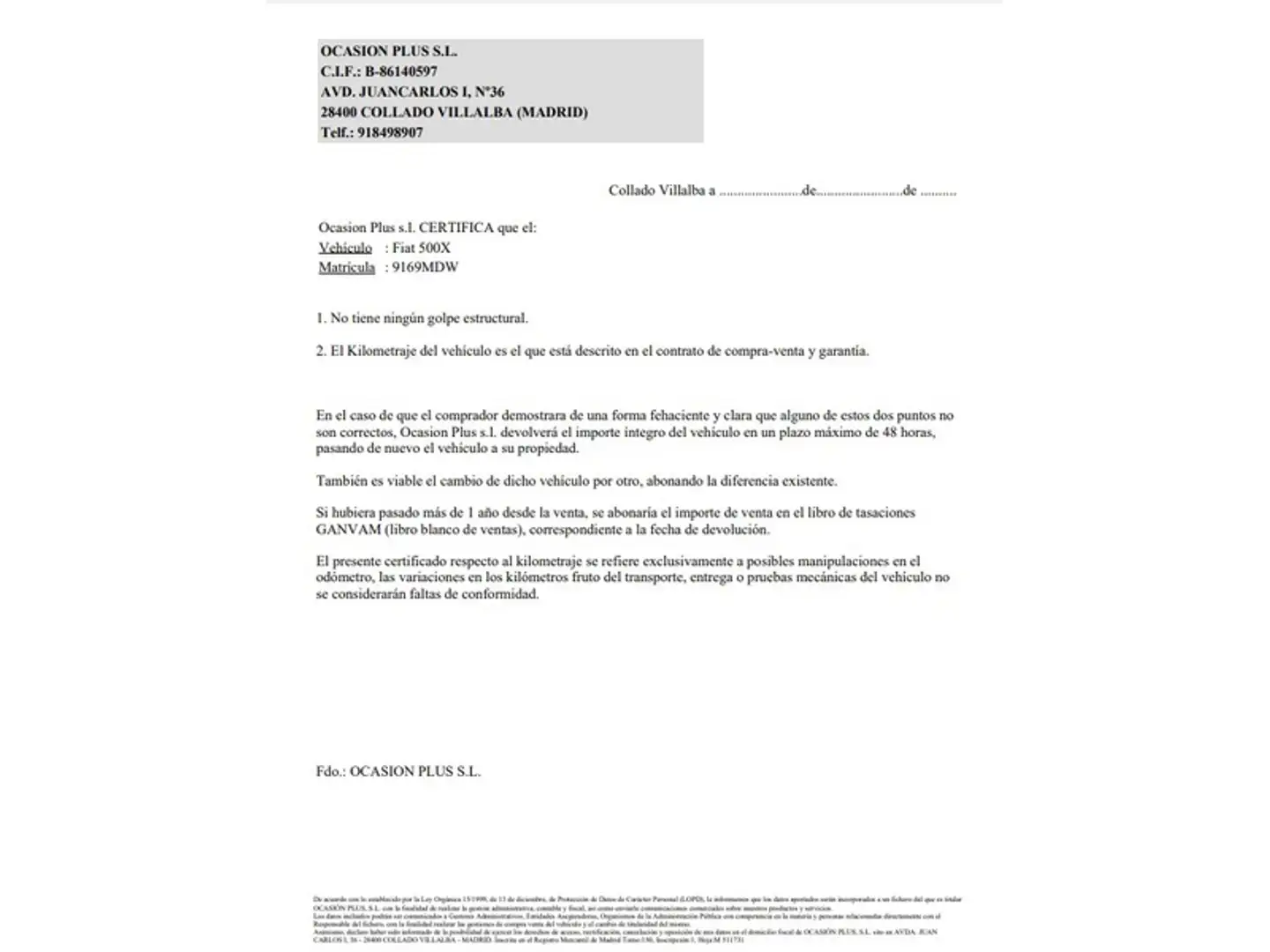 Certificado