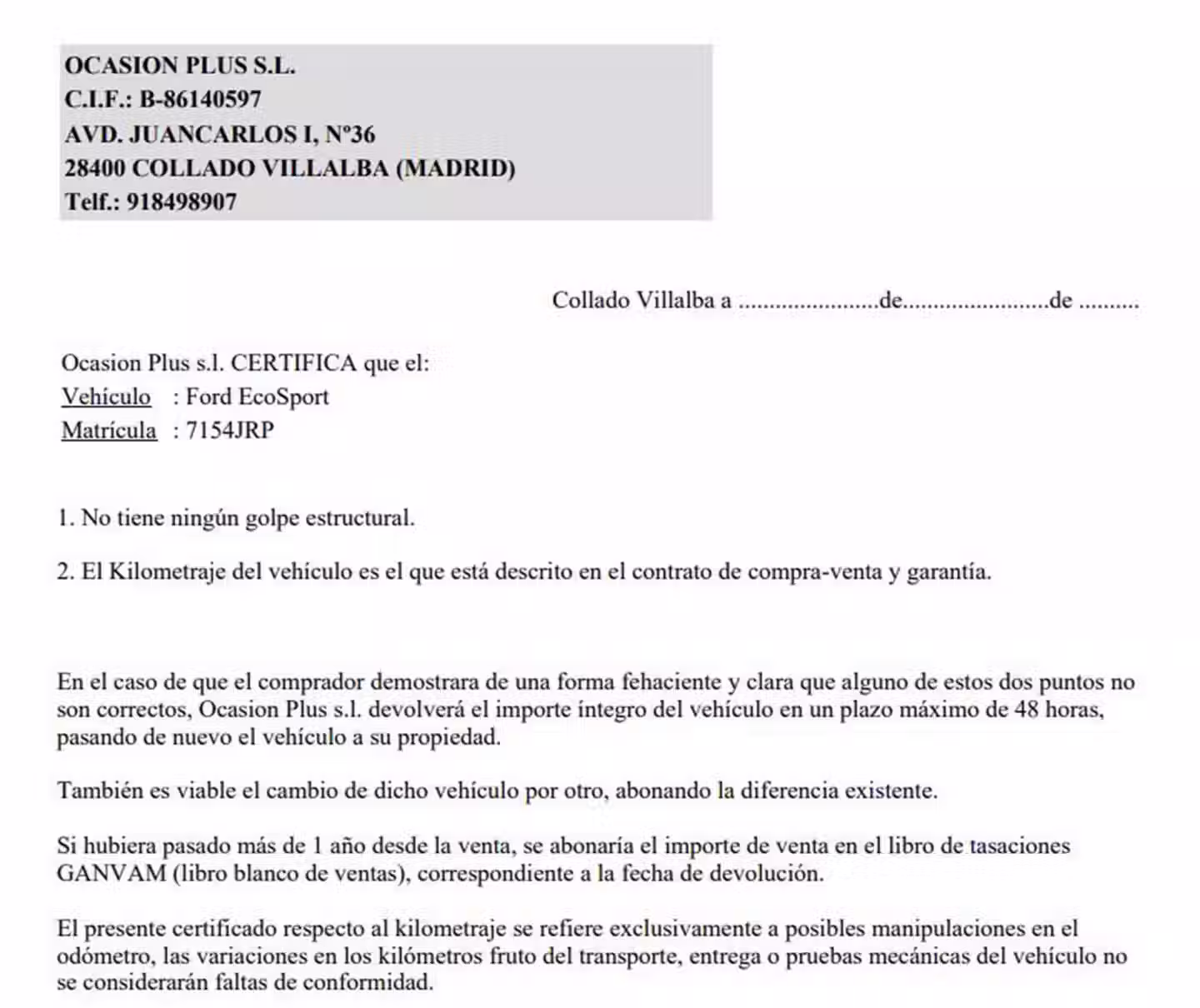 Certificado