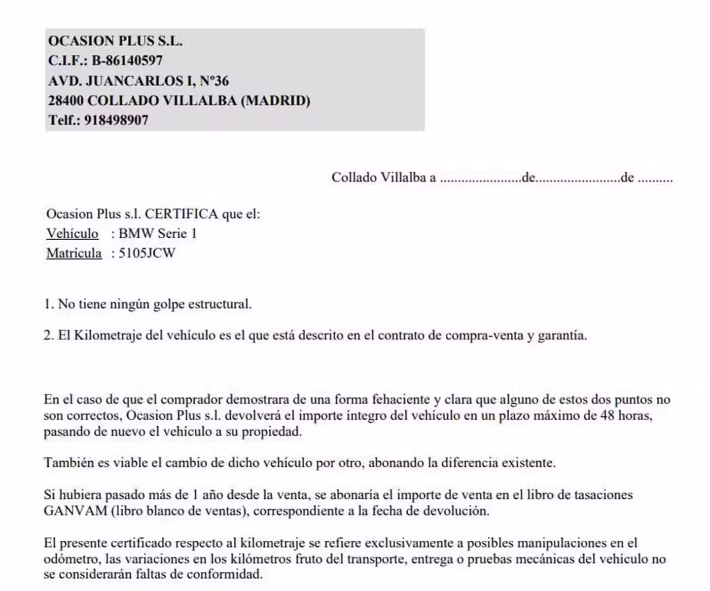 Certificado
