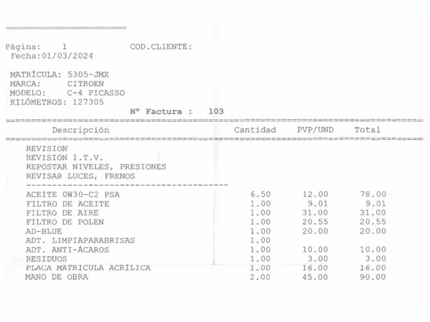 Mantenimiento
