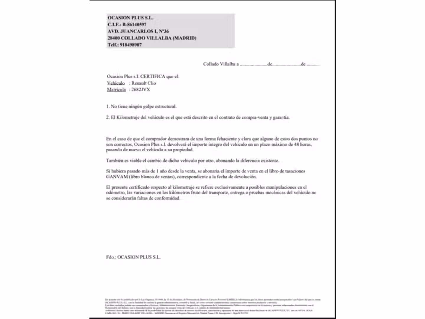 Certificado