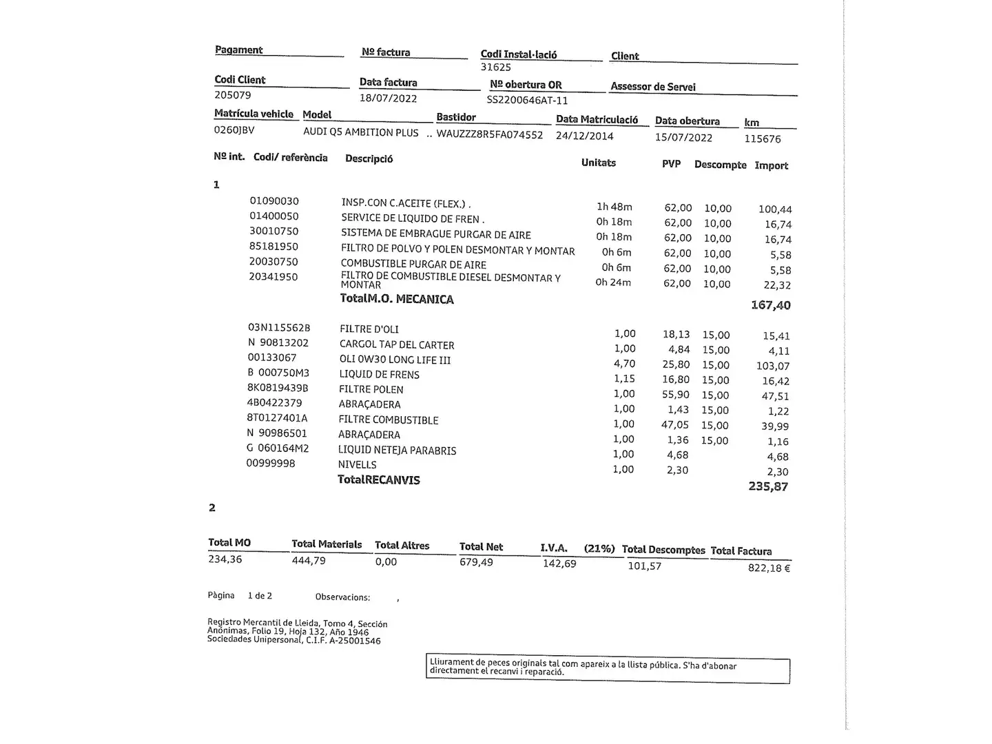 Mantenimiento