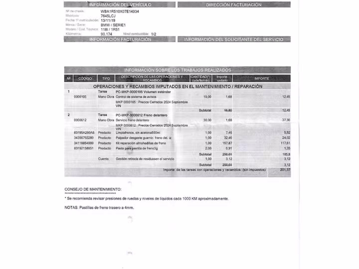 Mantenimiento