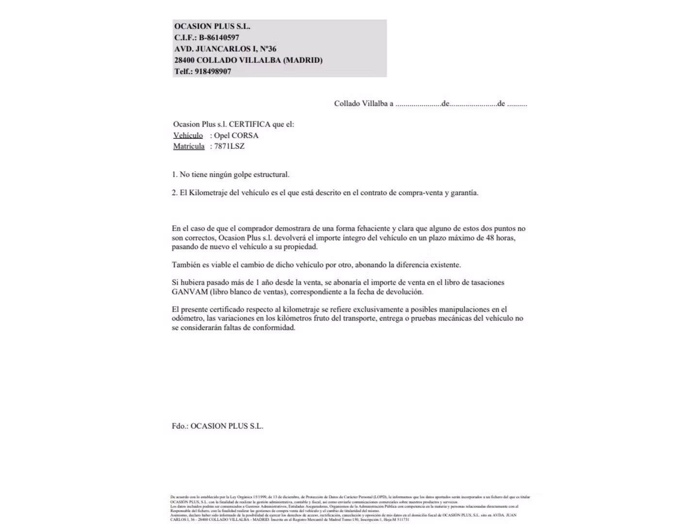 Certificado