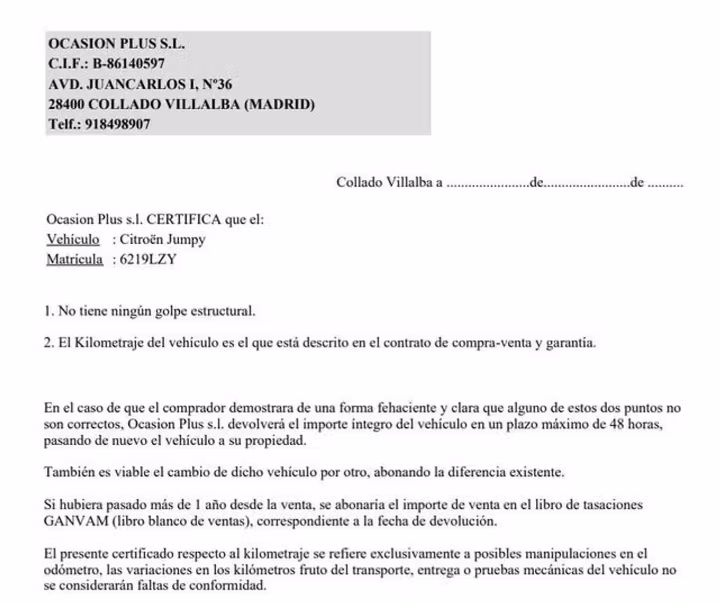 Certificado