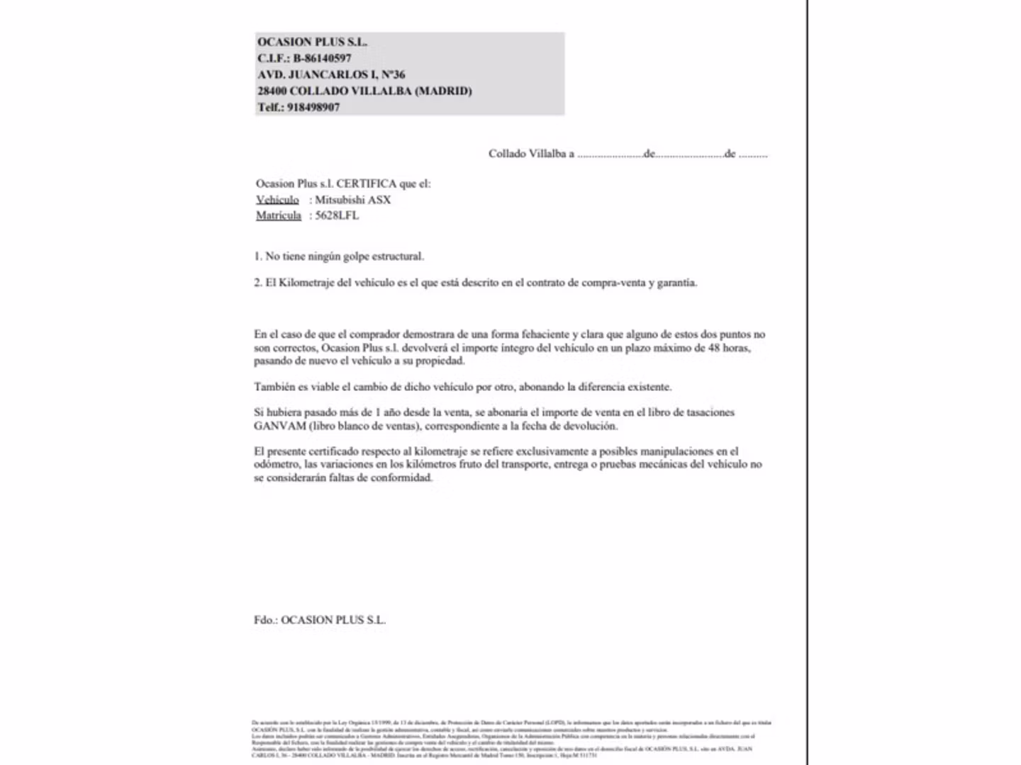 Certificado