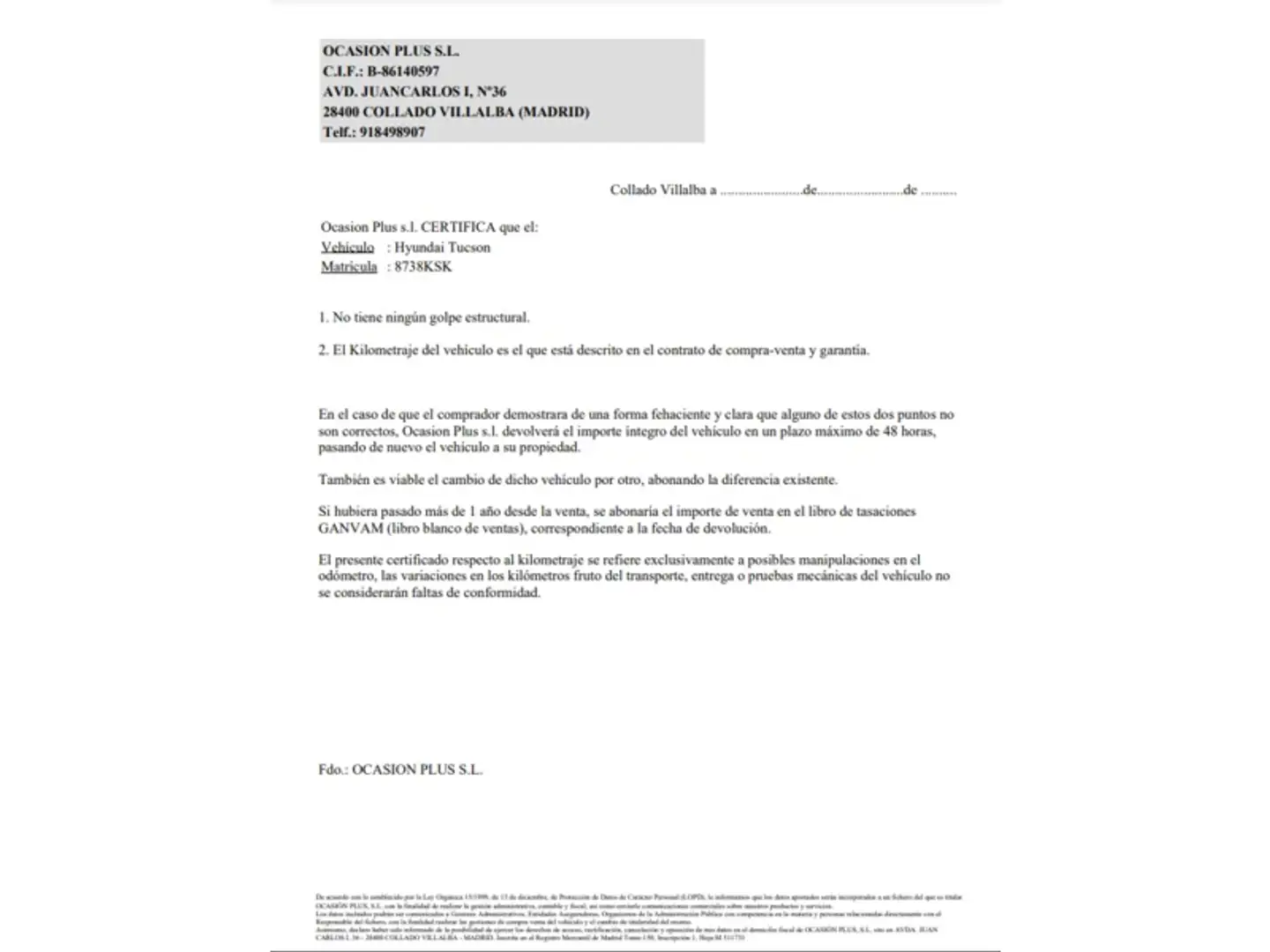 Certificado
