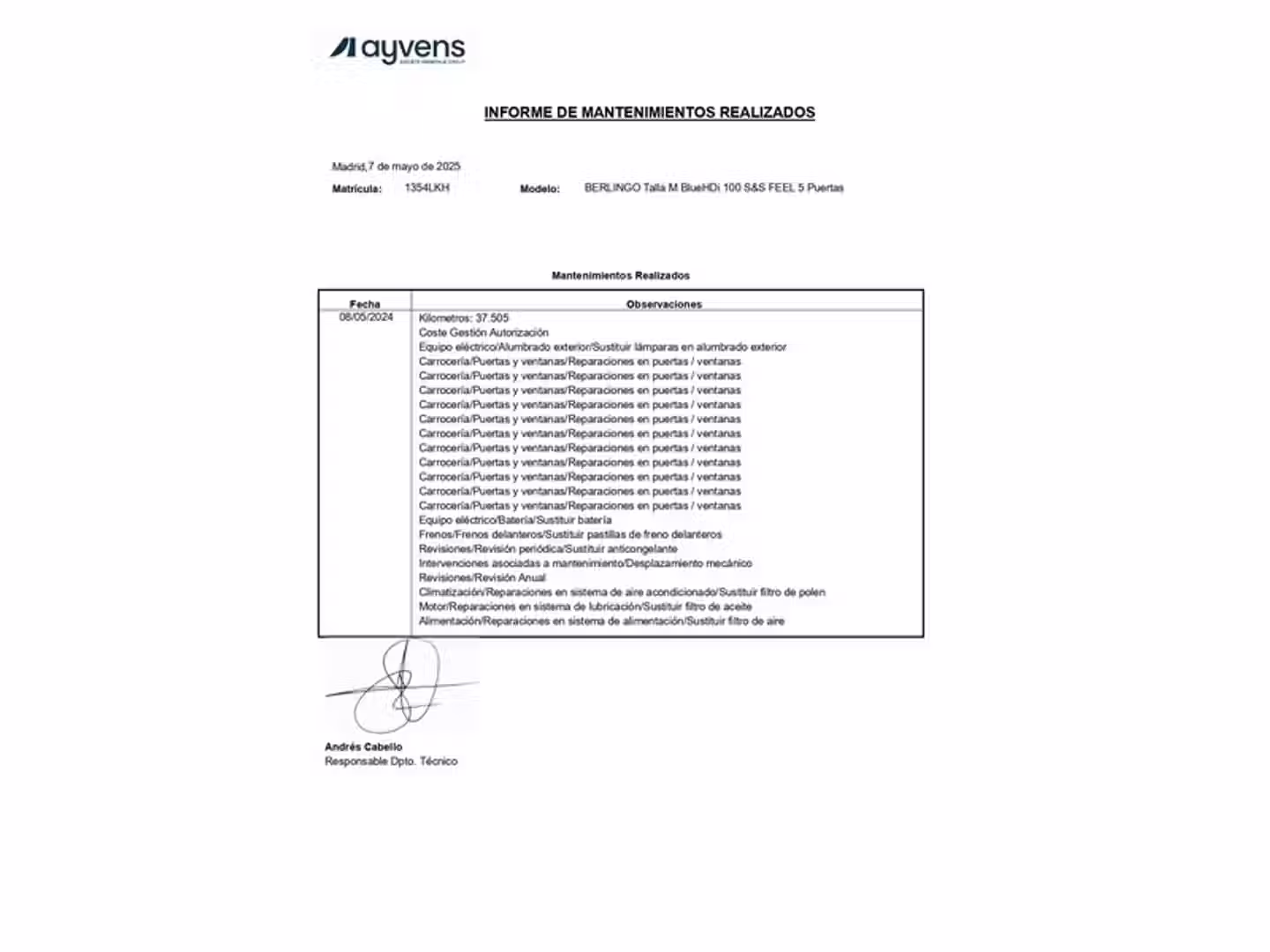 Mantenimiento
