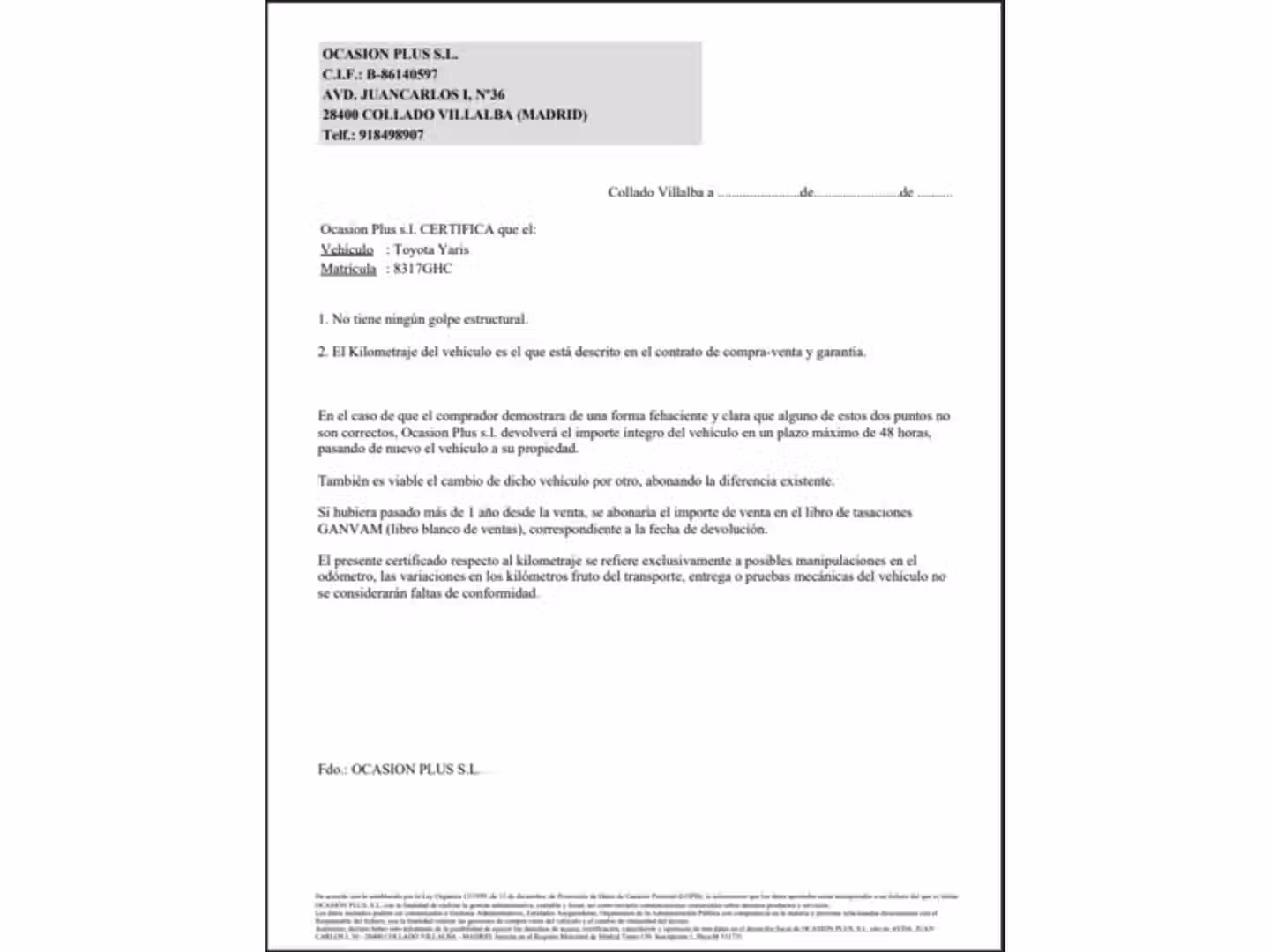 Certificado
