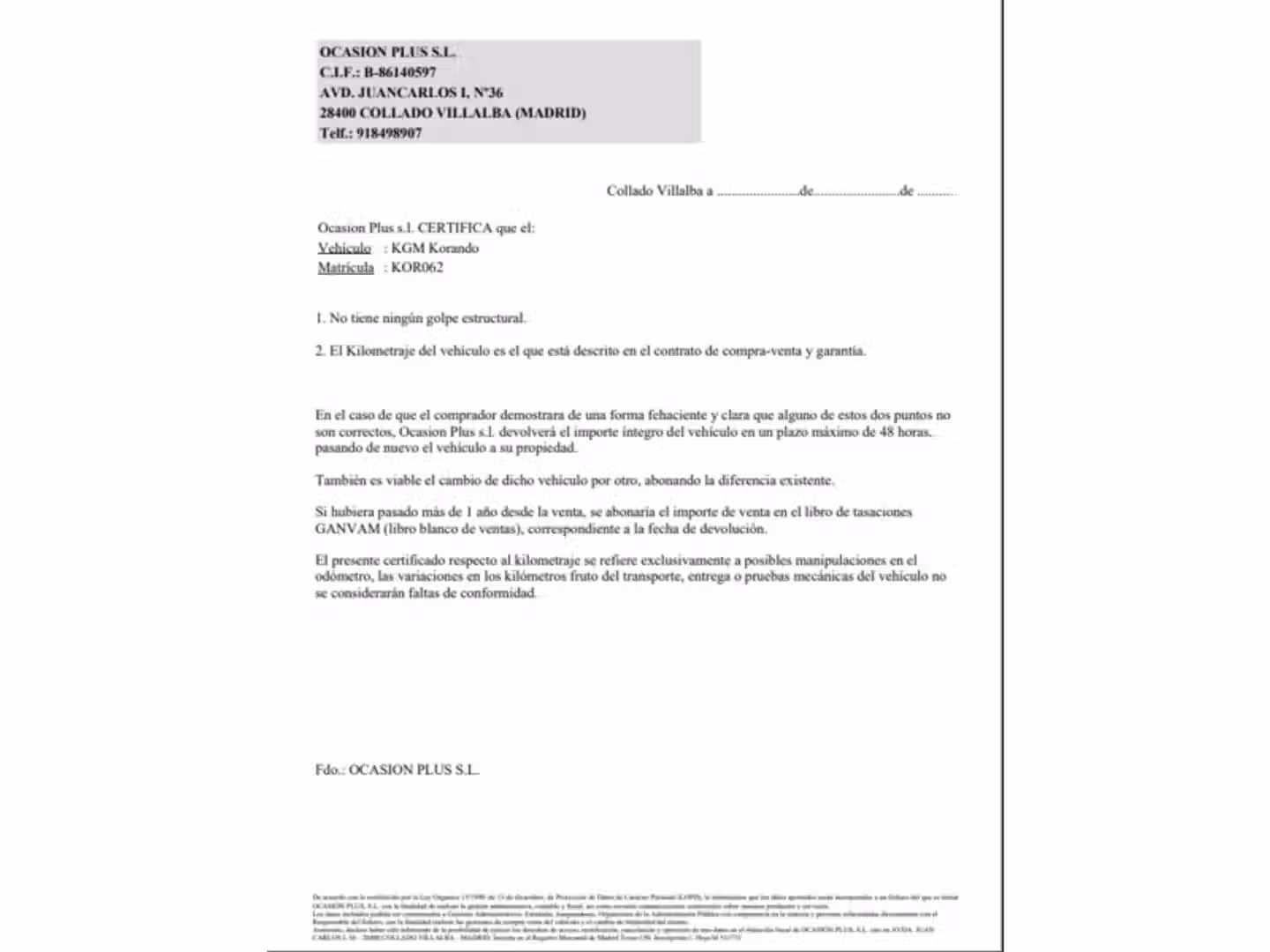 Certificado