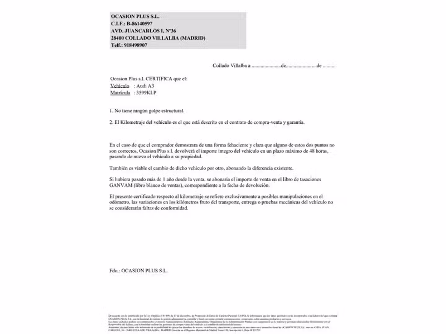 Certificado