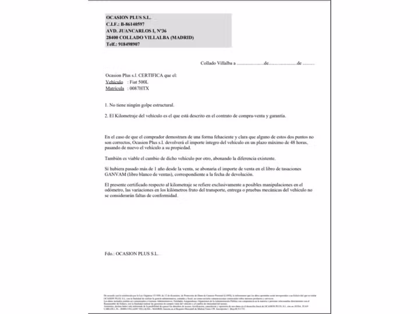 Certificado