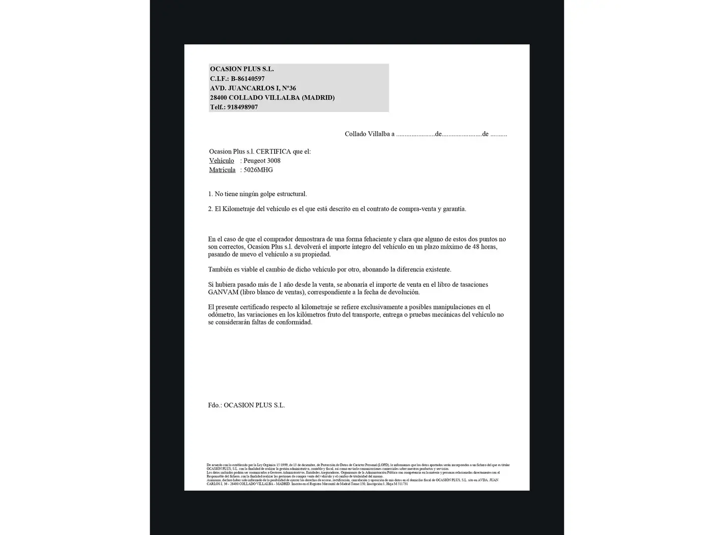 Certificado