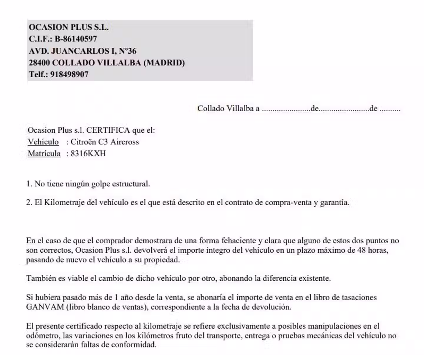 Certificado