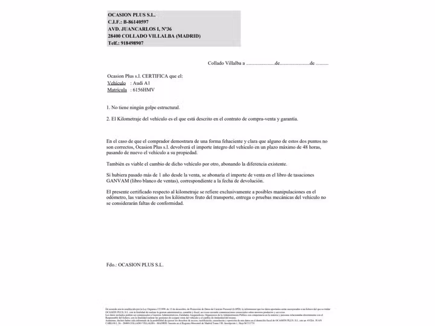 Certificado