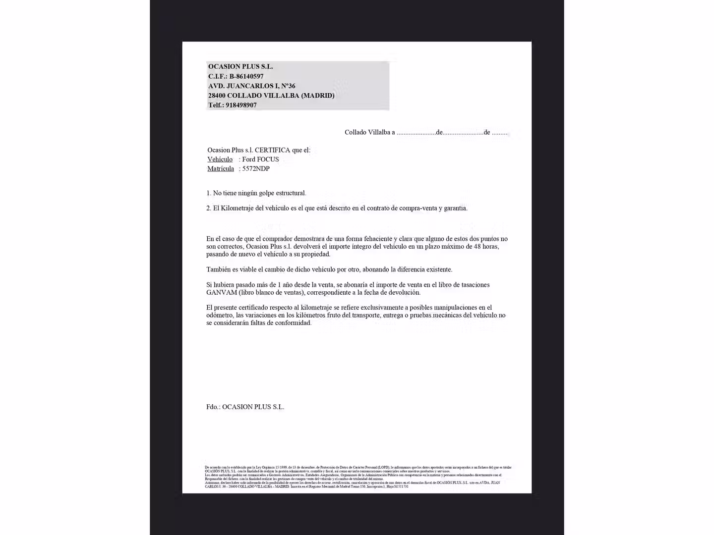 Certificado