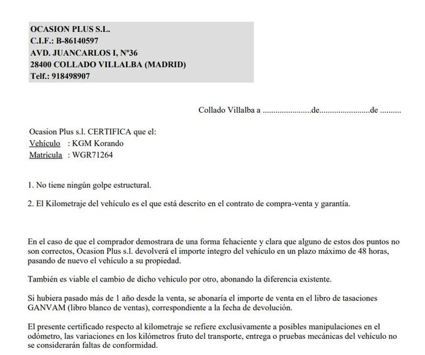 Certificado
