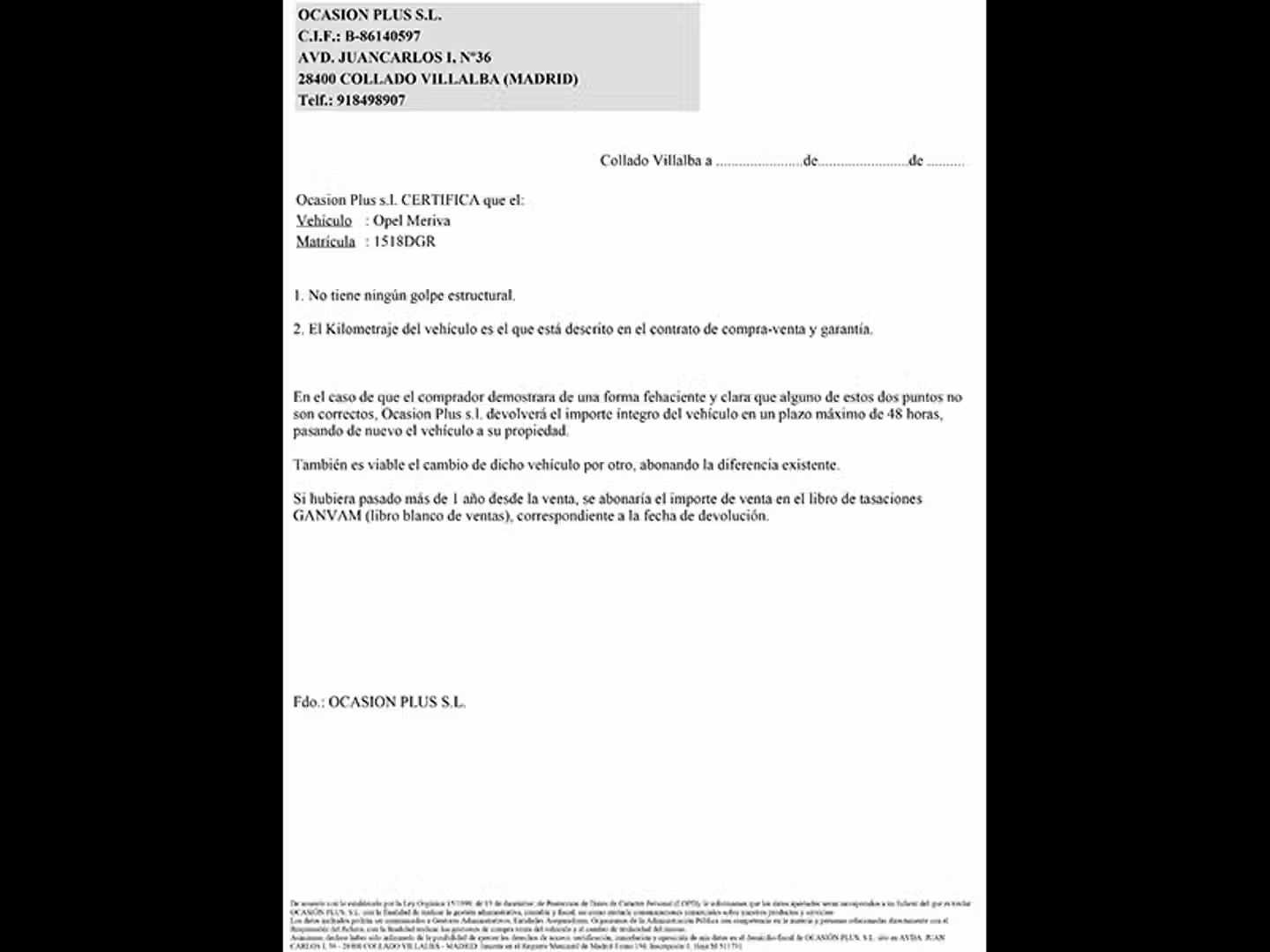Certificado