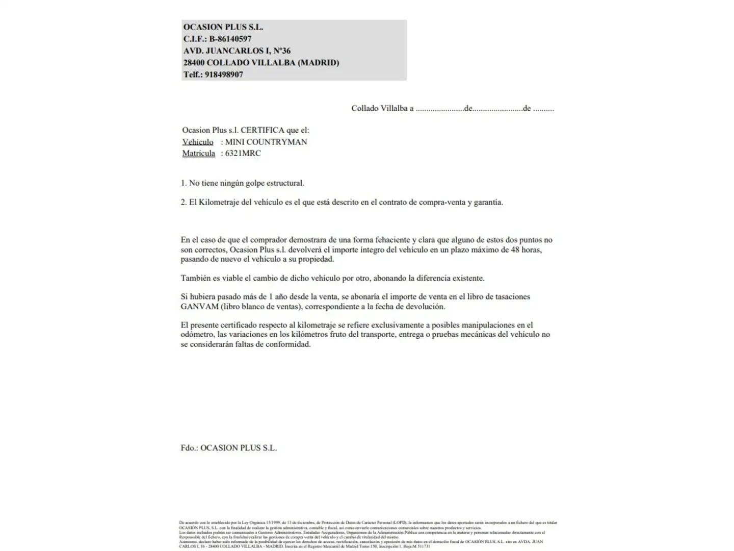 Certificado