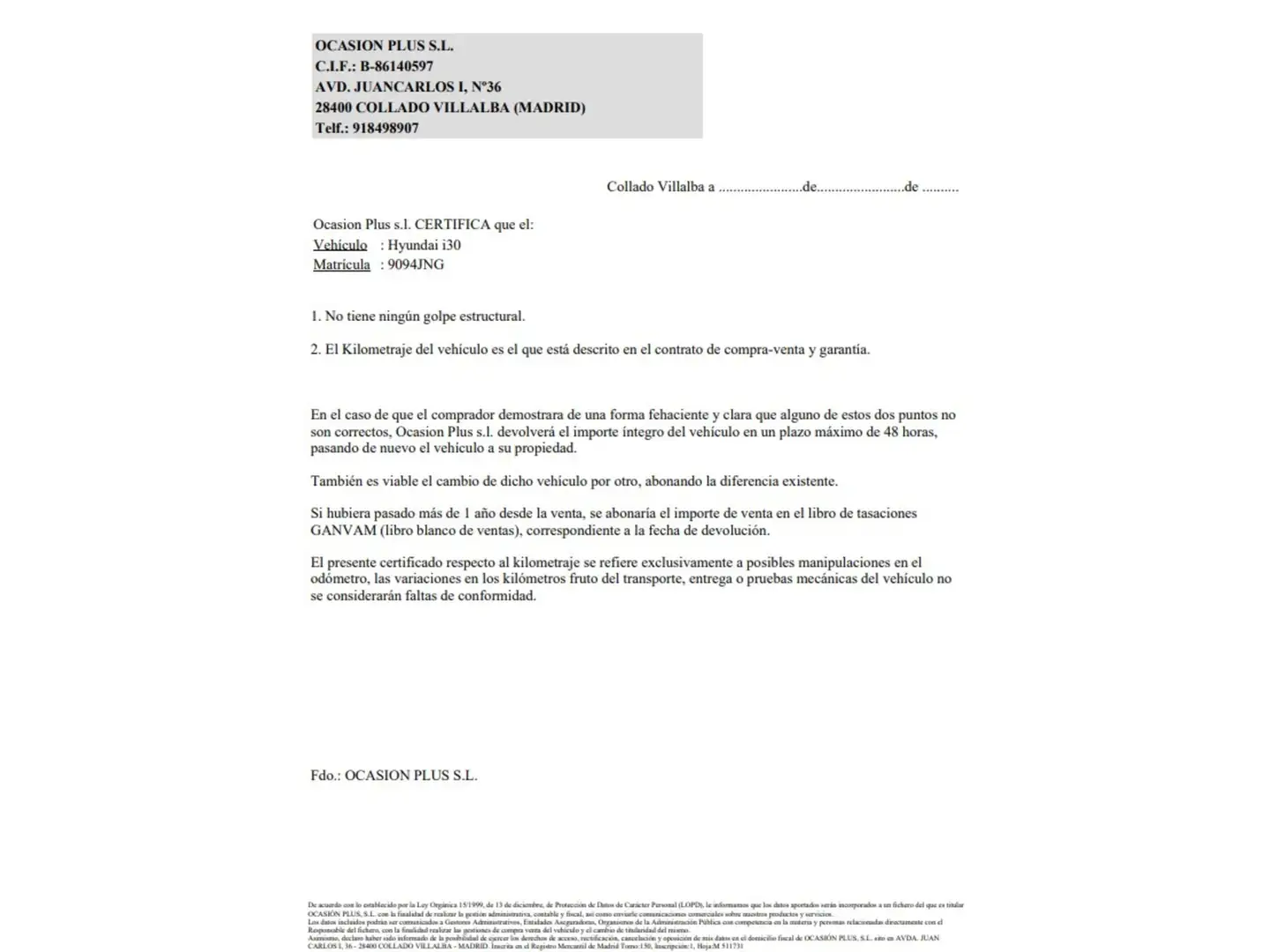 Certificado