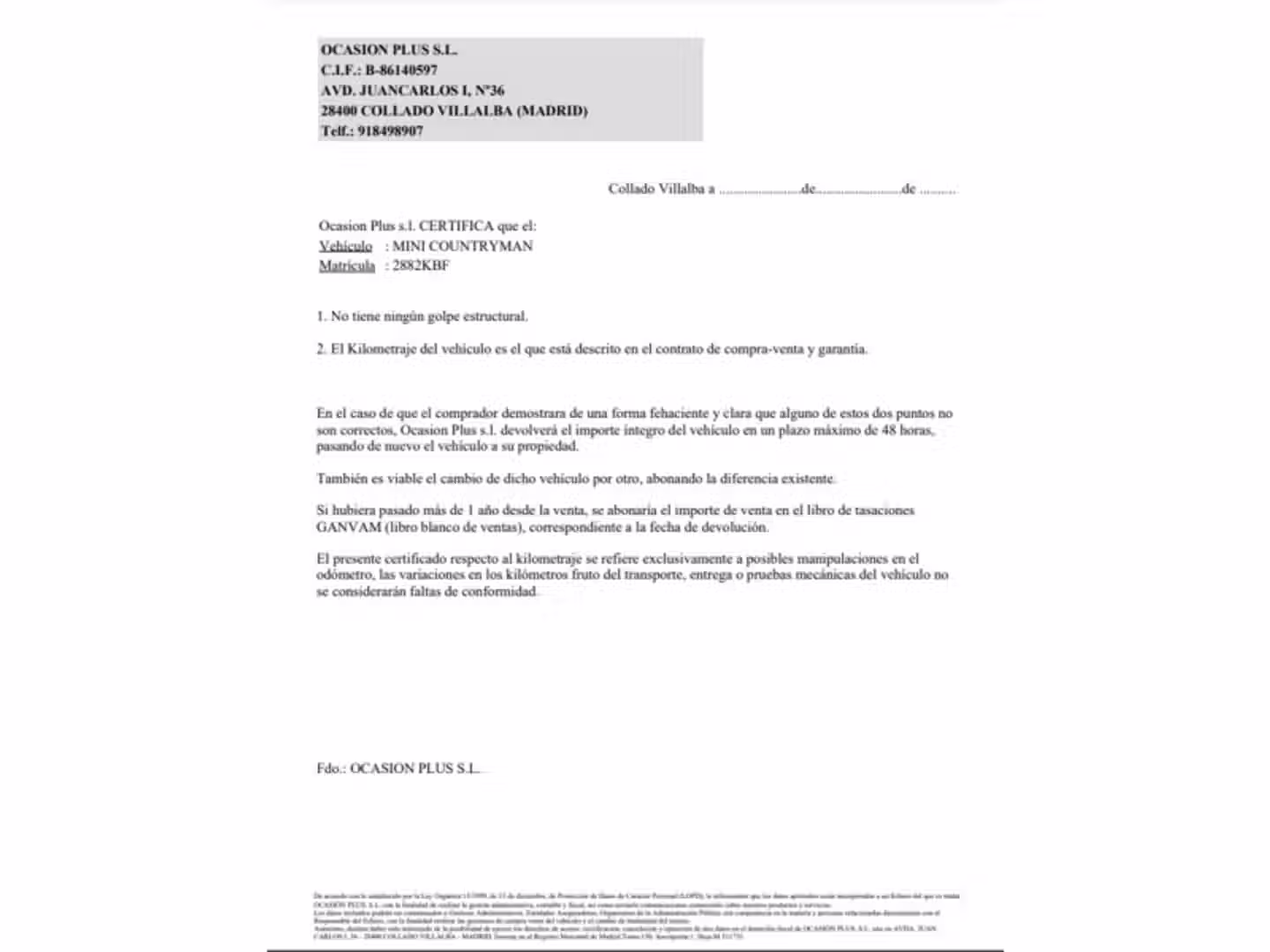 Certificado