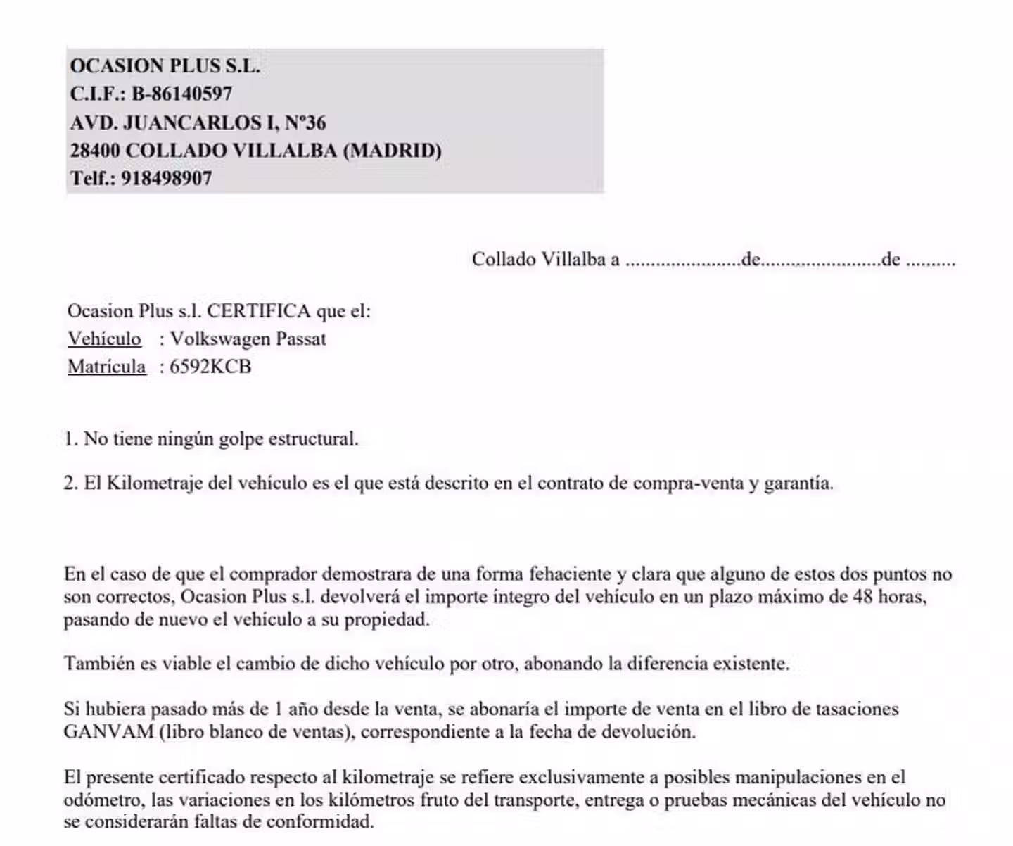 Certificado