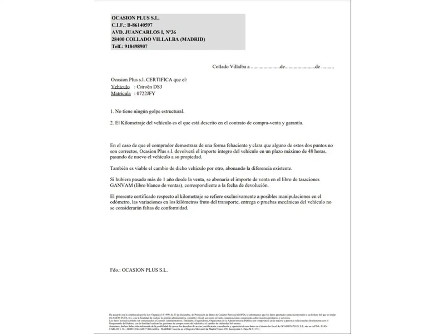 Certificado